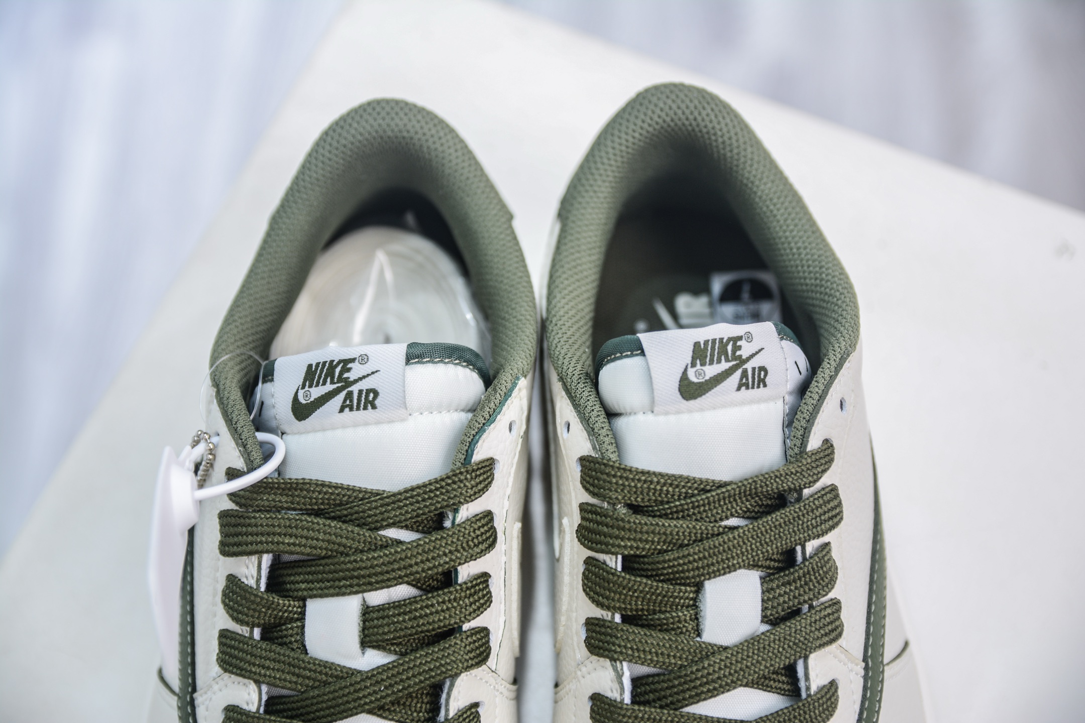 TS x Air Jordan x Fragment Design AJ1 Low 倒钩低帮联名藤原浩闪电-白绿  LK1099-063