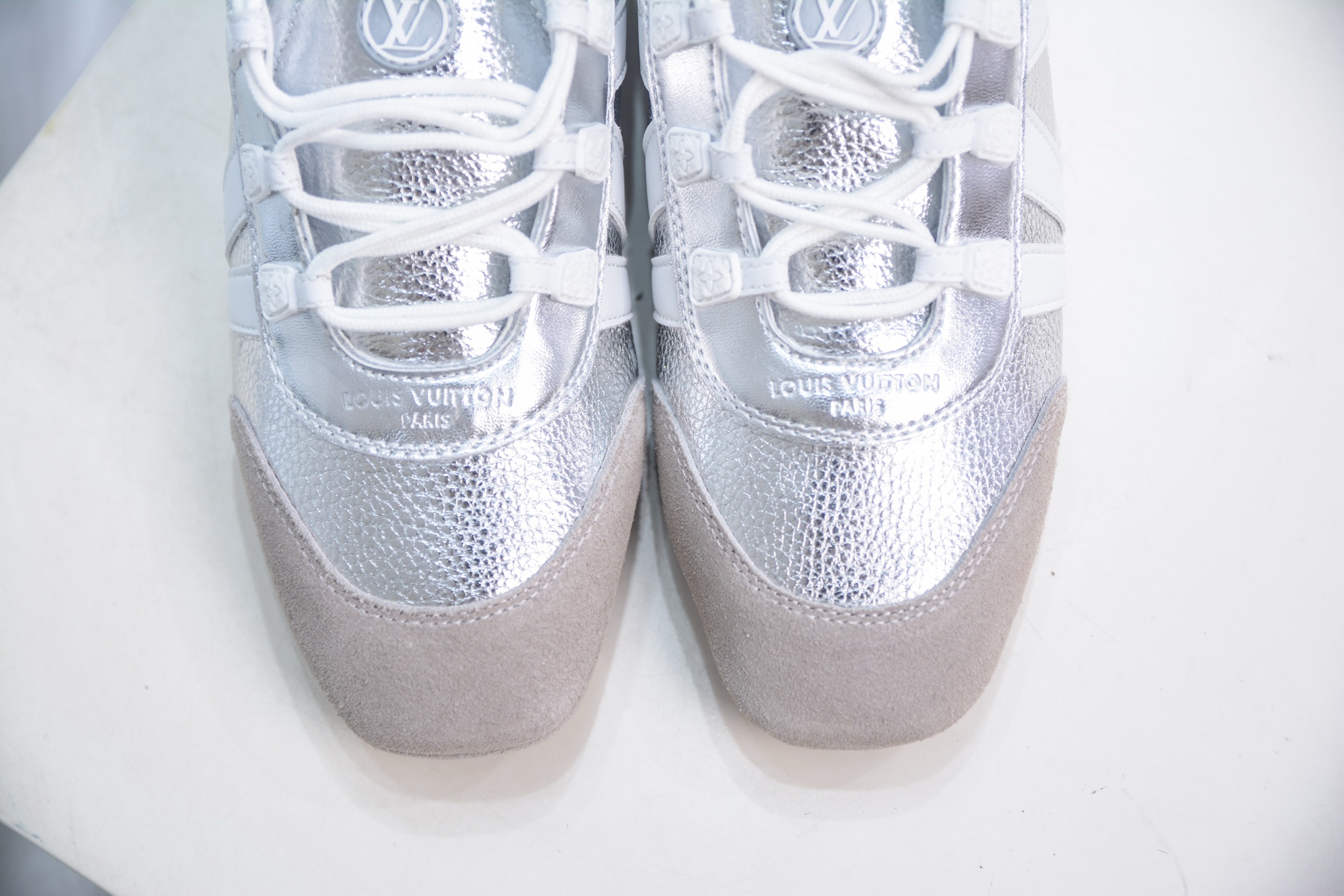 Louis Vuitton Sneakerina Ballet Shoes - Silver Leather, Early Spring 2025 9 i1749658382553 6660 0 8