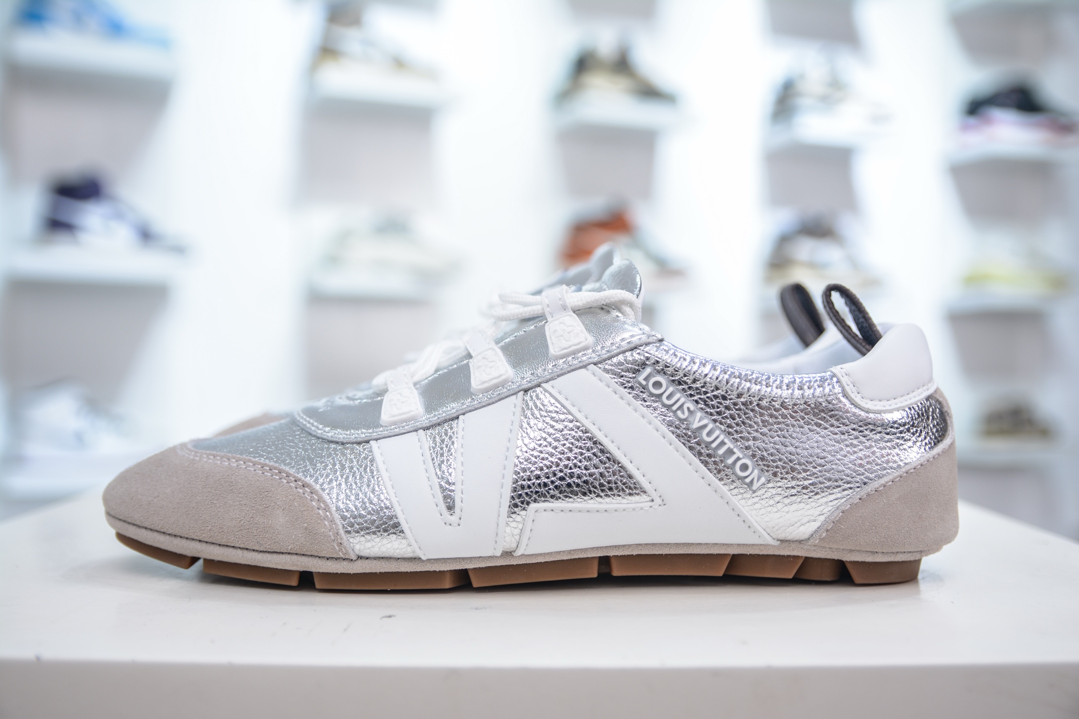 Louis Vuitton Sneakerina Ballet Shoes - Silver Leather, Early Spring 2025 1 i1749658383645 438 0 0