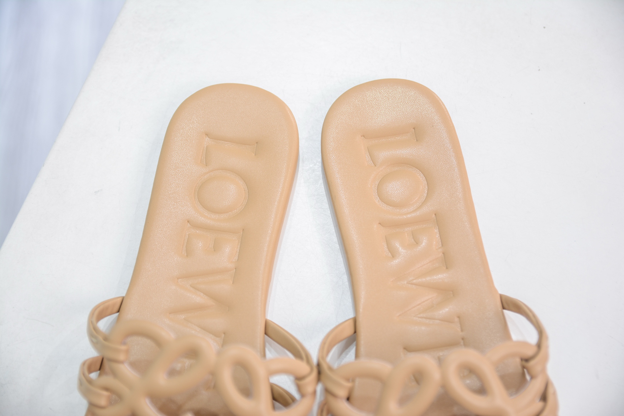 Loewe Women's Petal Anagram Square Toe Leather Slide Sandals 8 i1749754433072 5888 0 7