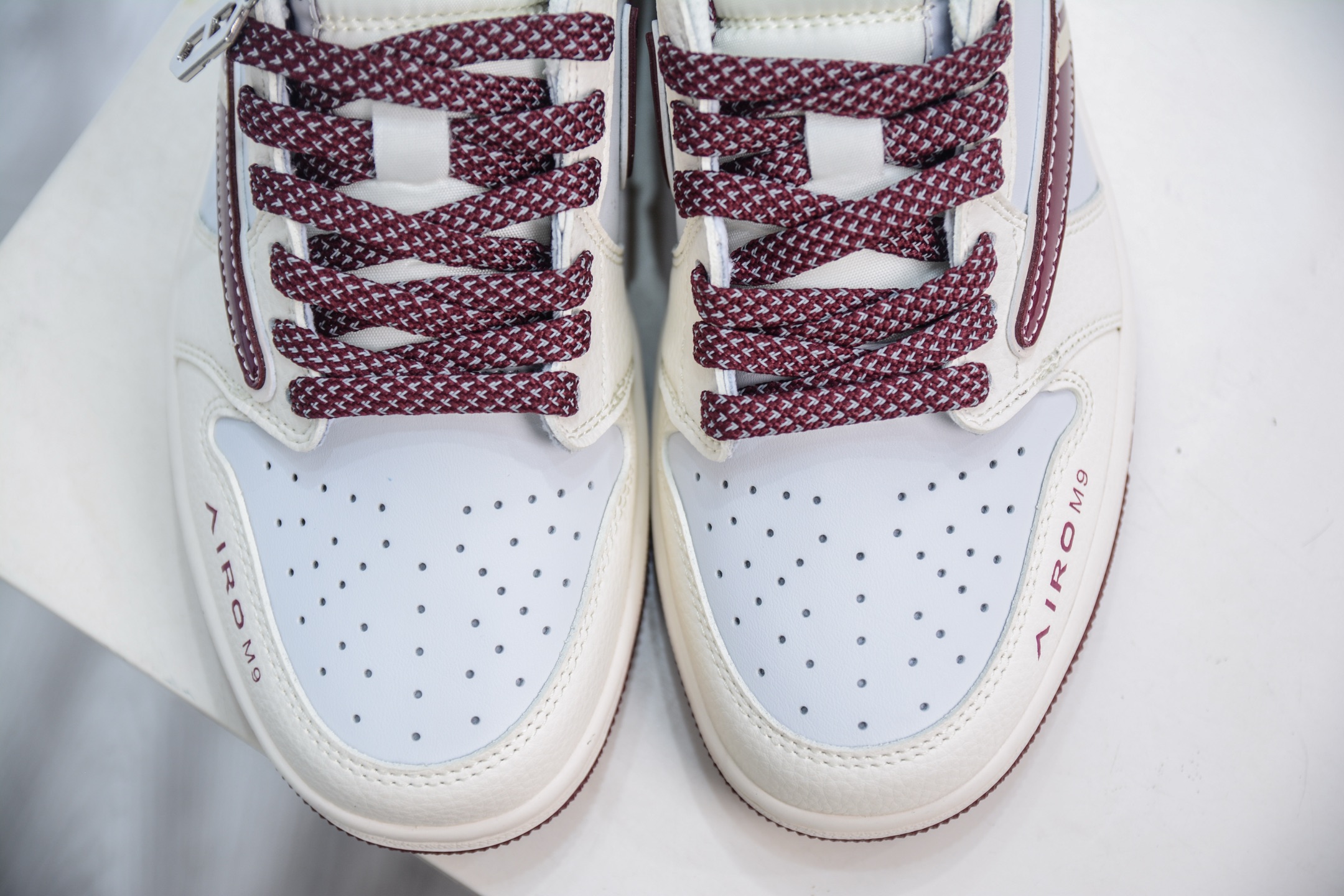 TS x Air Jordan 1 Low Airo M9 Burgundy Sneakers - Limited Edition Design 9 i1749924672032 3939 0 8
