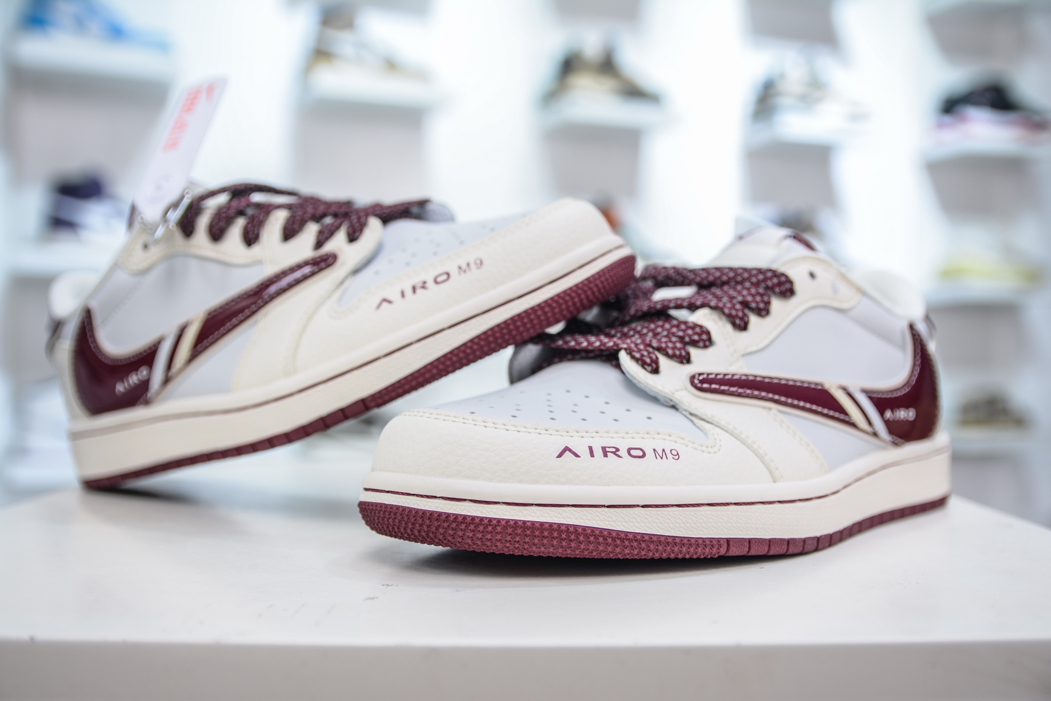 TS x Air Jordan 1 Low Airo M9 Burgundy Sneakers - Limited Edition Design 4 i1749924672969 4331 0 3
