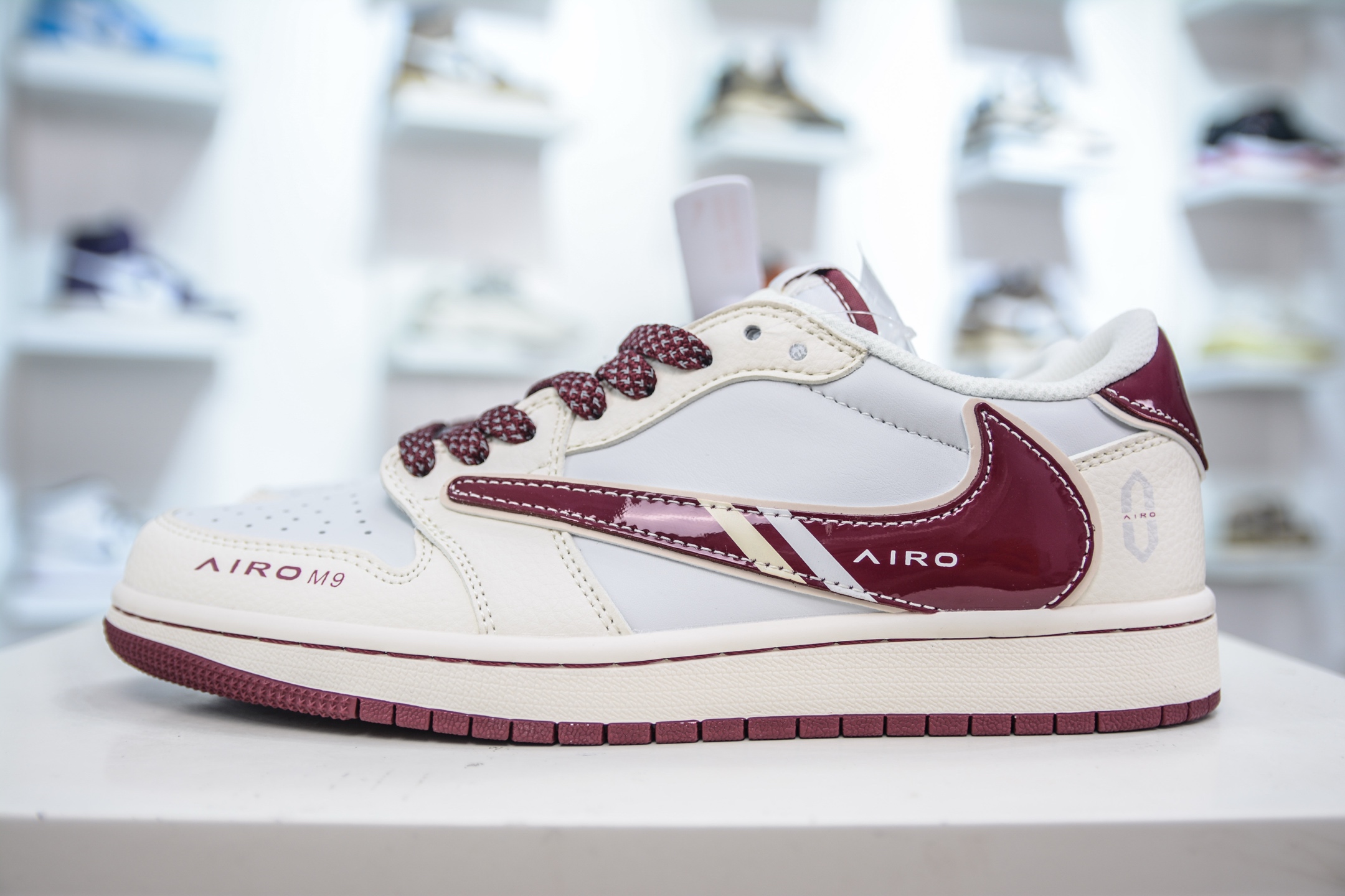 TS x Air Jordan 1 Low Airo M9 Burgundy Sneakers - Limited Edition Design 1 i1749924673004 6015 0 0
