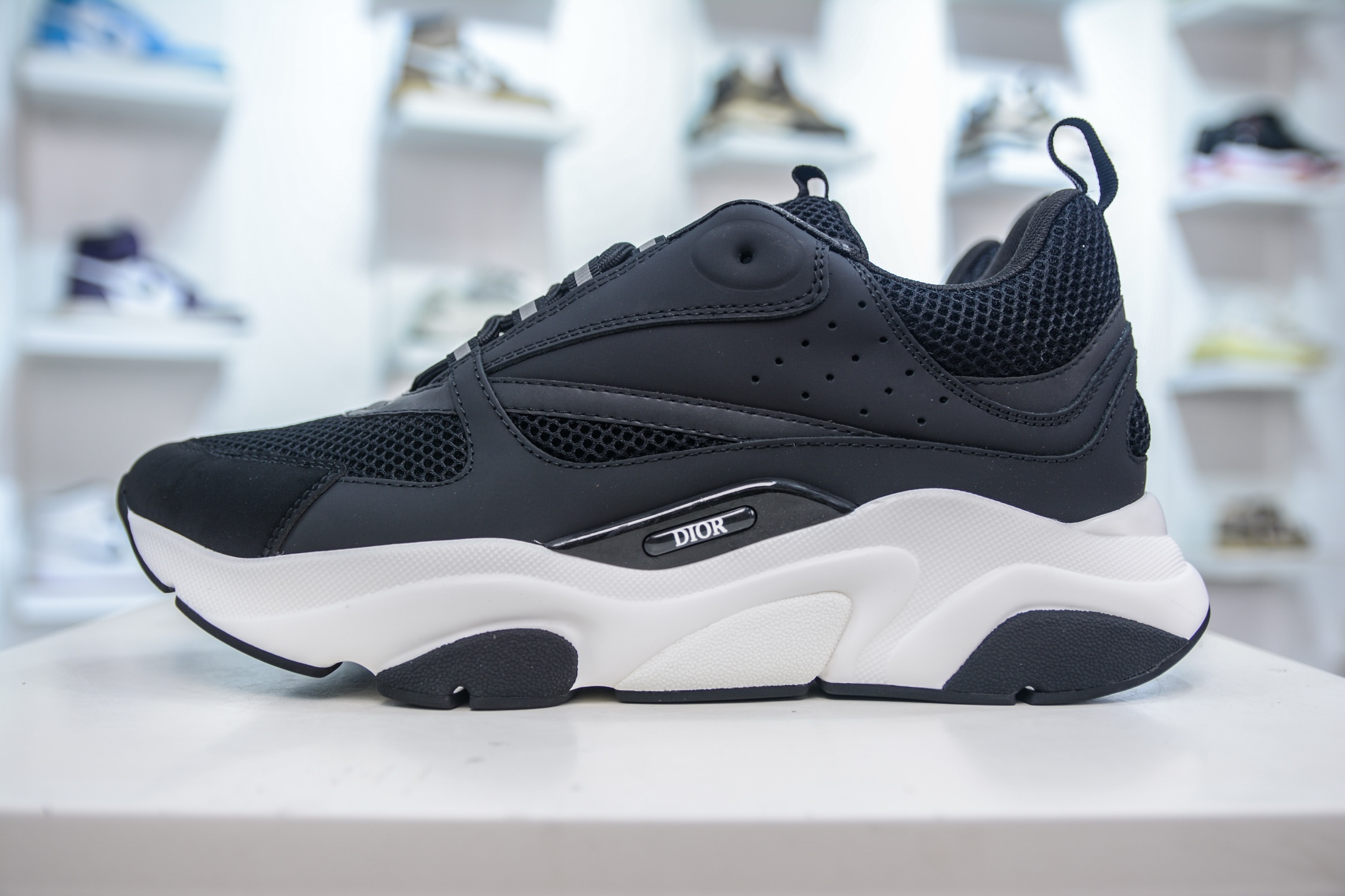 Dior B22 Men's Trainer Sneakers - Black Leather & Mesh, Chunky Sole 2 i1749925192551 6748 0 0