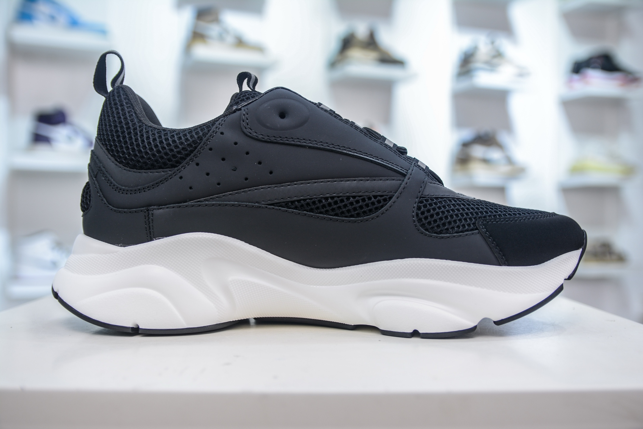 Dior B22 Men's Trainer Sneakers - Black Leather & Mesh, Chunky Sole 4 i1749925192601 3908 0 2