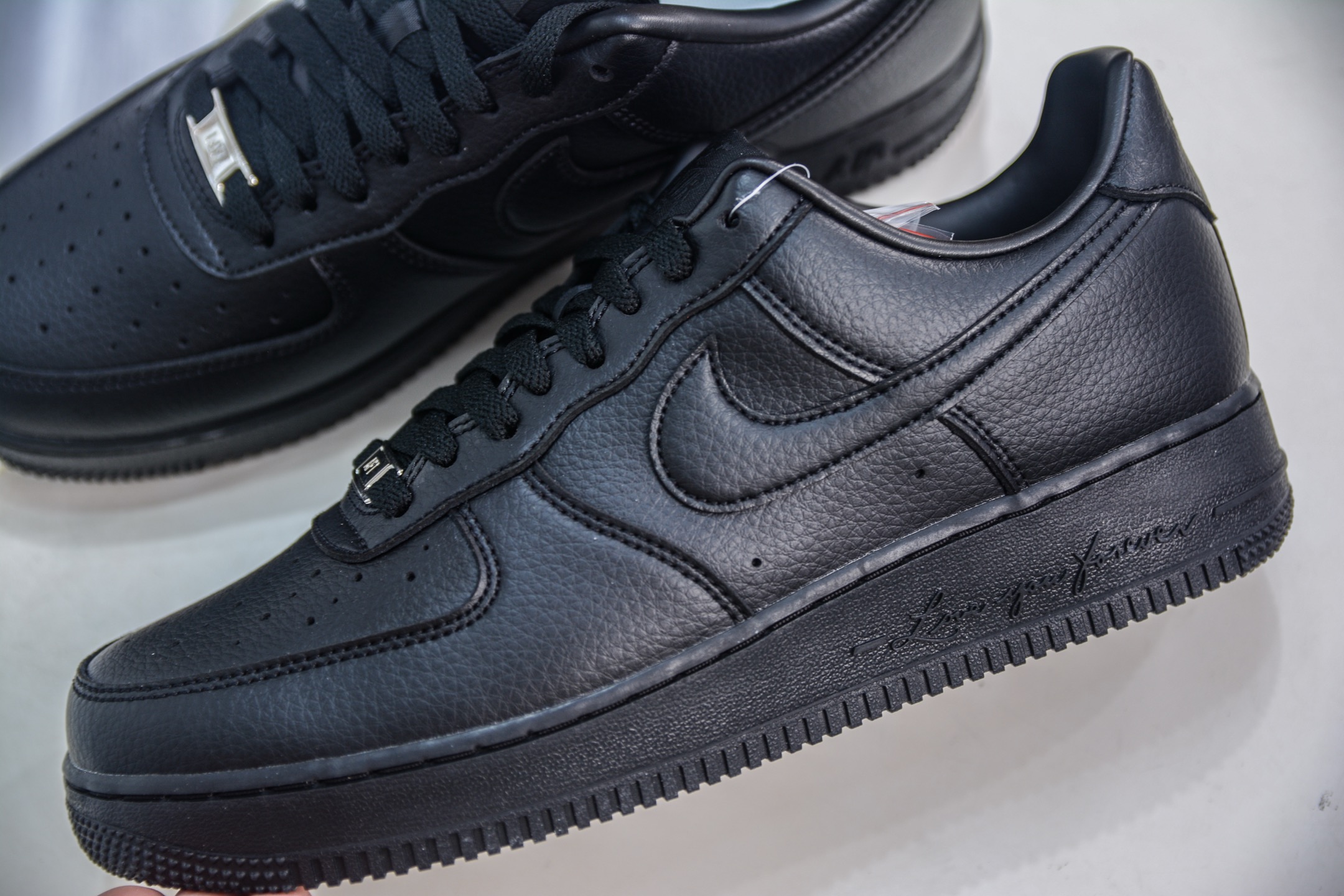 Nike NOCTA x Air Force 1 Drake Collab – All Black Leather Sneakers 7 i1749925435818 8323 0 6