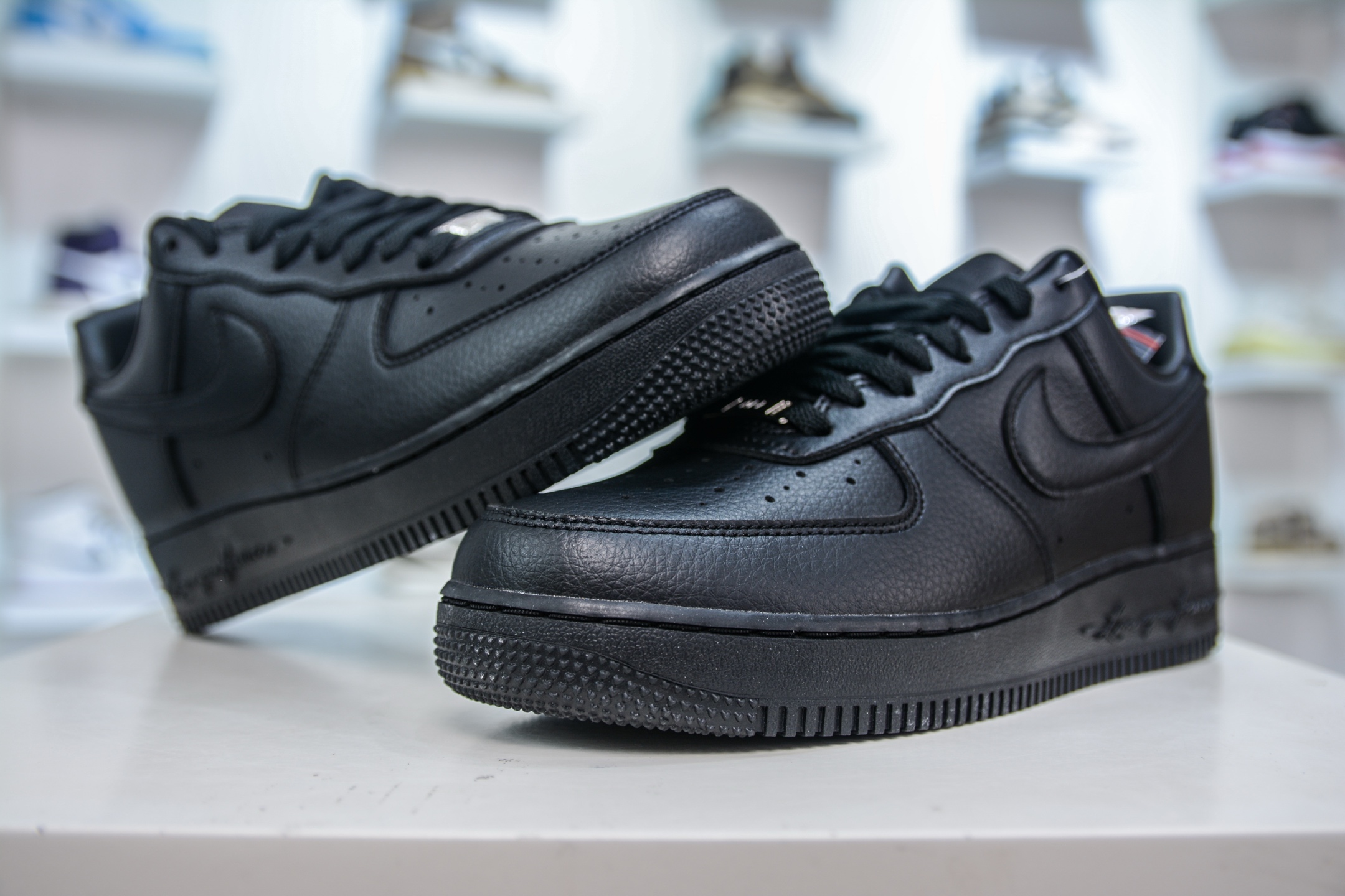 Nike NOCTA x Air Force 1 Drake Collab – All Black Leather Sneakers 4 i1749925435827 1392 0 3