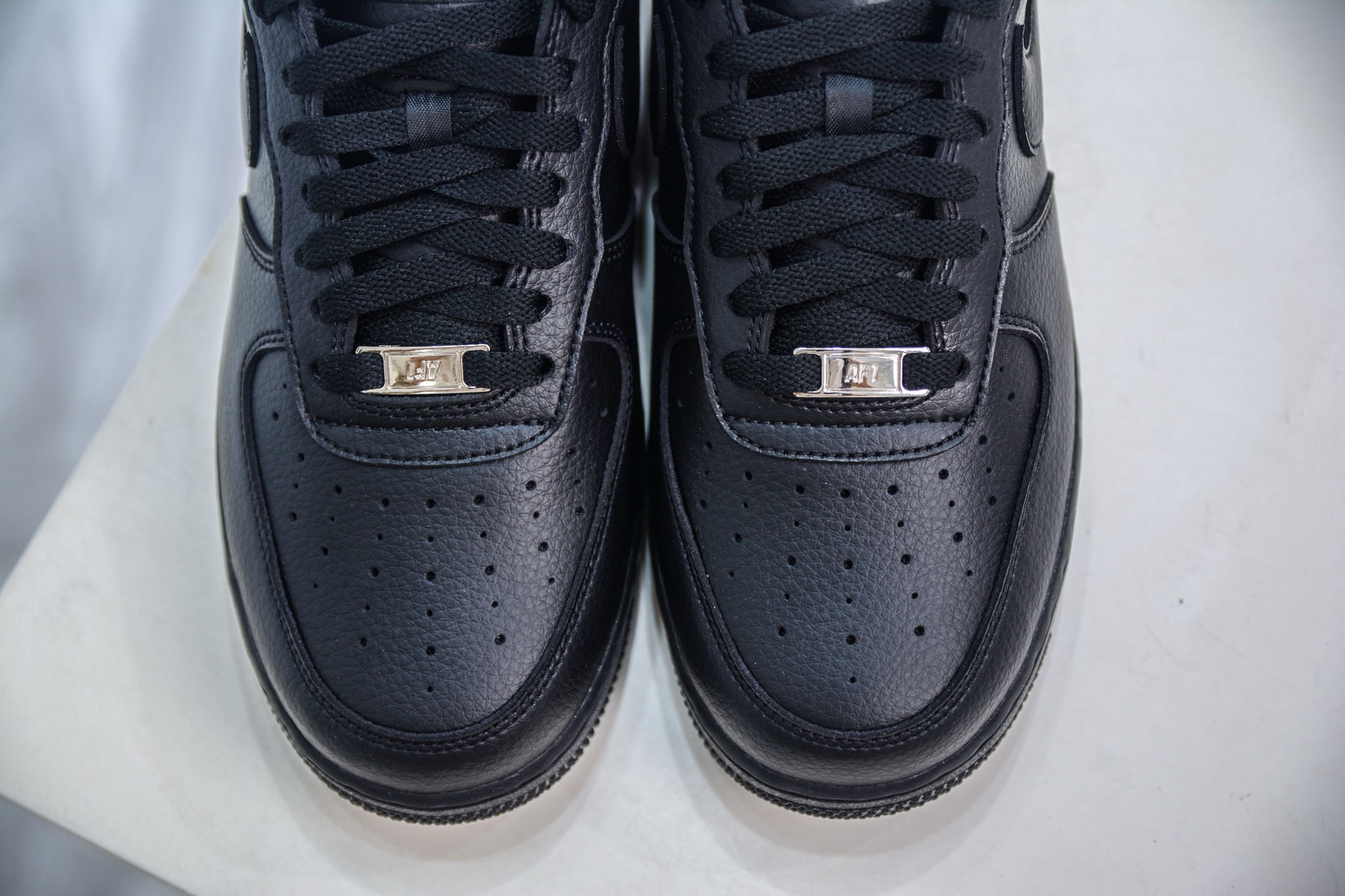 Nike NOCTA x Air Force 1 Drake Collab – All Black Leather Sneakers 9 i1749925436751 5238 0 8