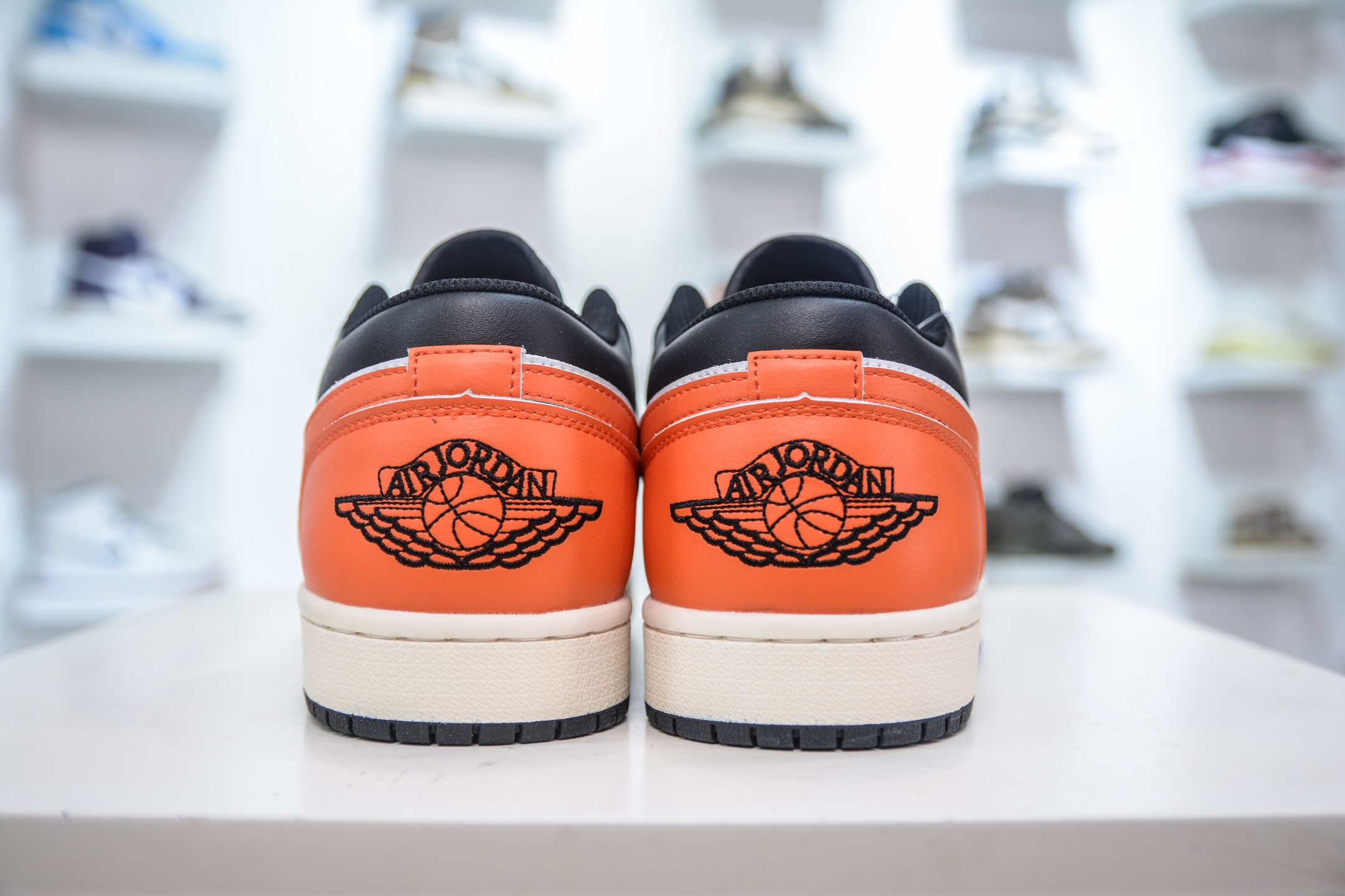 Air Jordan 1 Low Black White Orange Casual Sneakers - Premium Leather Comfort 3 i1750090784840 8897 0 1