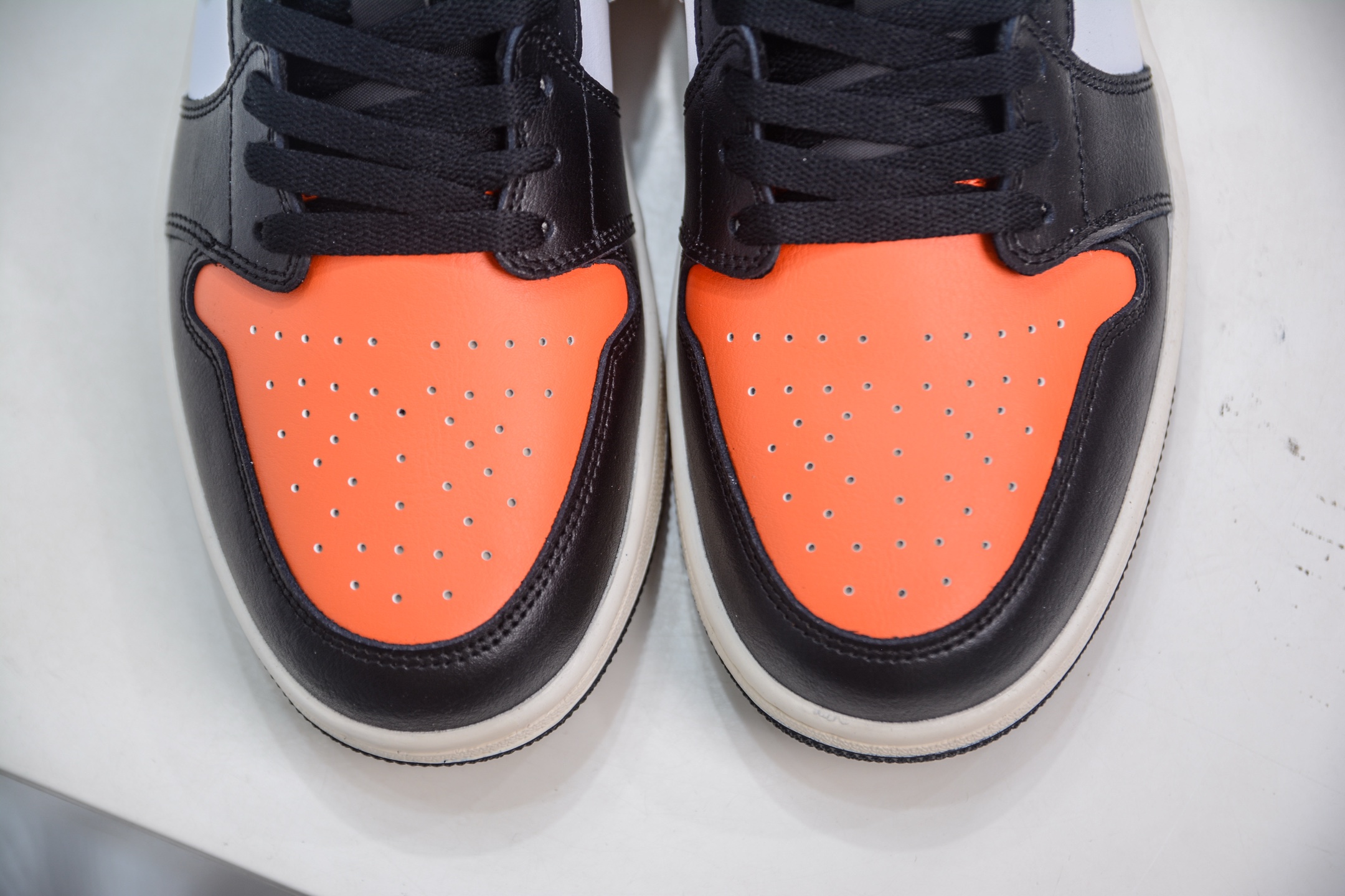 Air Jordan 1 Low Black White Orange Casual Sneakers - Premium Leather Comfort 10 i1750090786171 9973 0 8