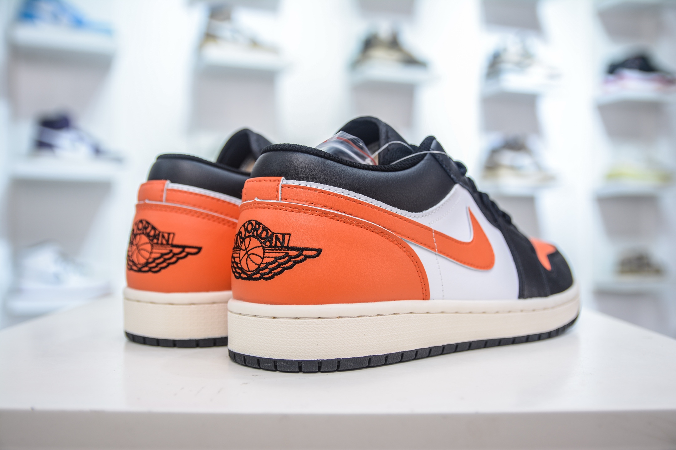 Air Jordan 1 Low Black White Orange Casual Sneakers - Premium Leather Comfort 7 i1750090786207 8405 0 5