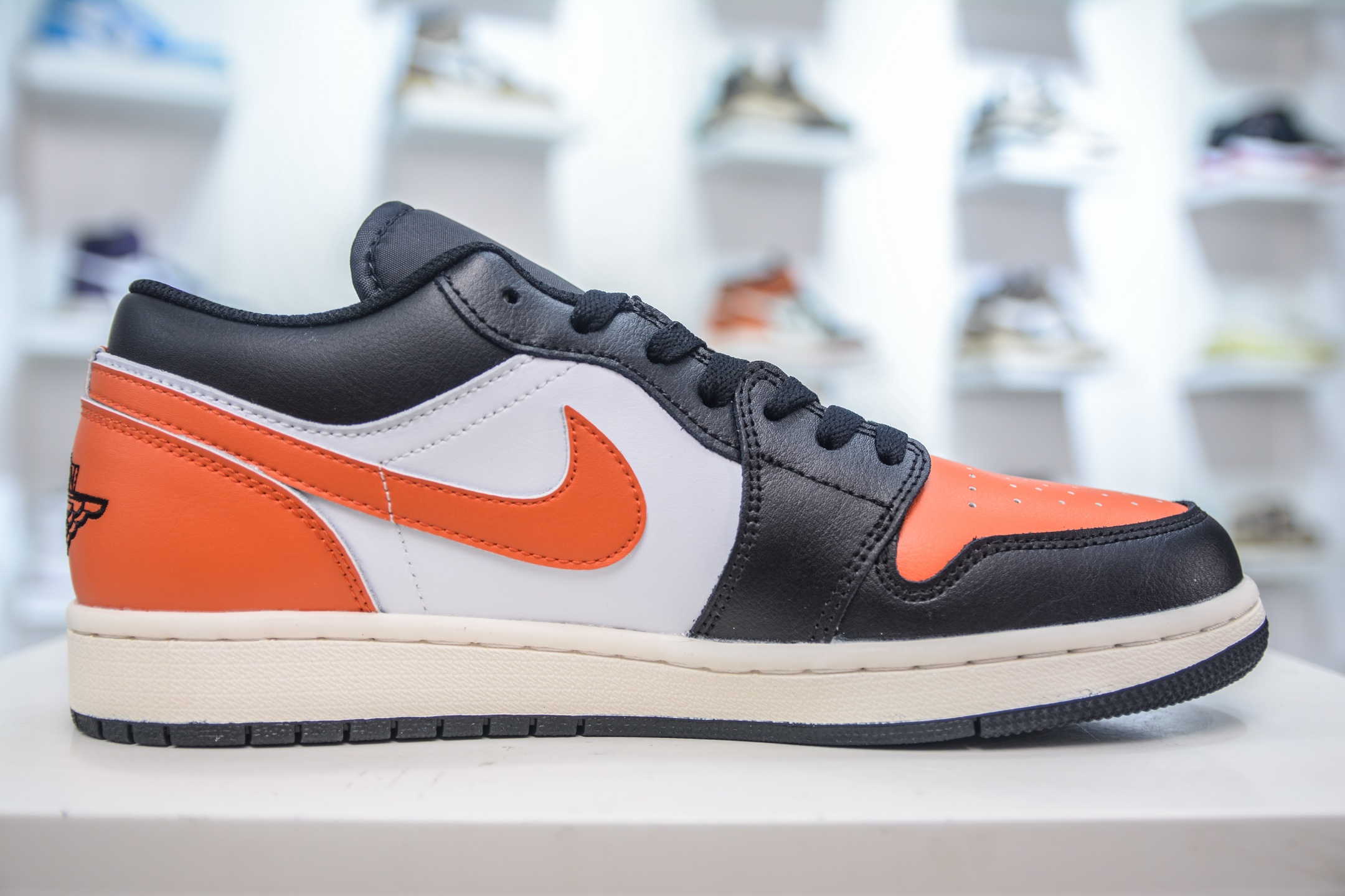 Air Jordan 1 Low Black White Orange Casual Sneakers - Premium Leather Comfort 4 i1750090786208 4192 0 2
