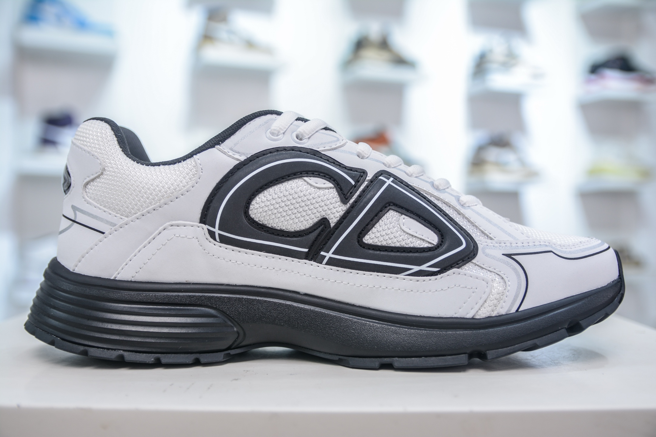 Dior B30 Sneakers White/Black Technical Knit CD30 Reflective Logo 4 i1750090842191 9479 0 2