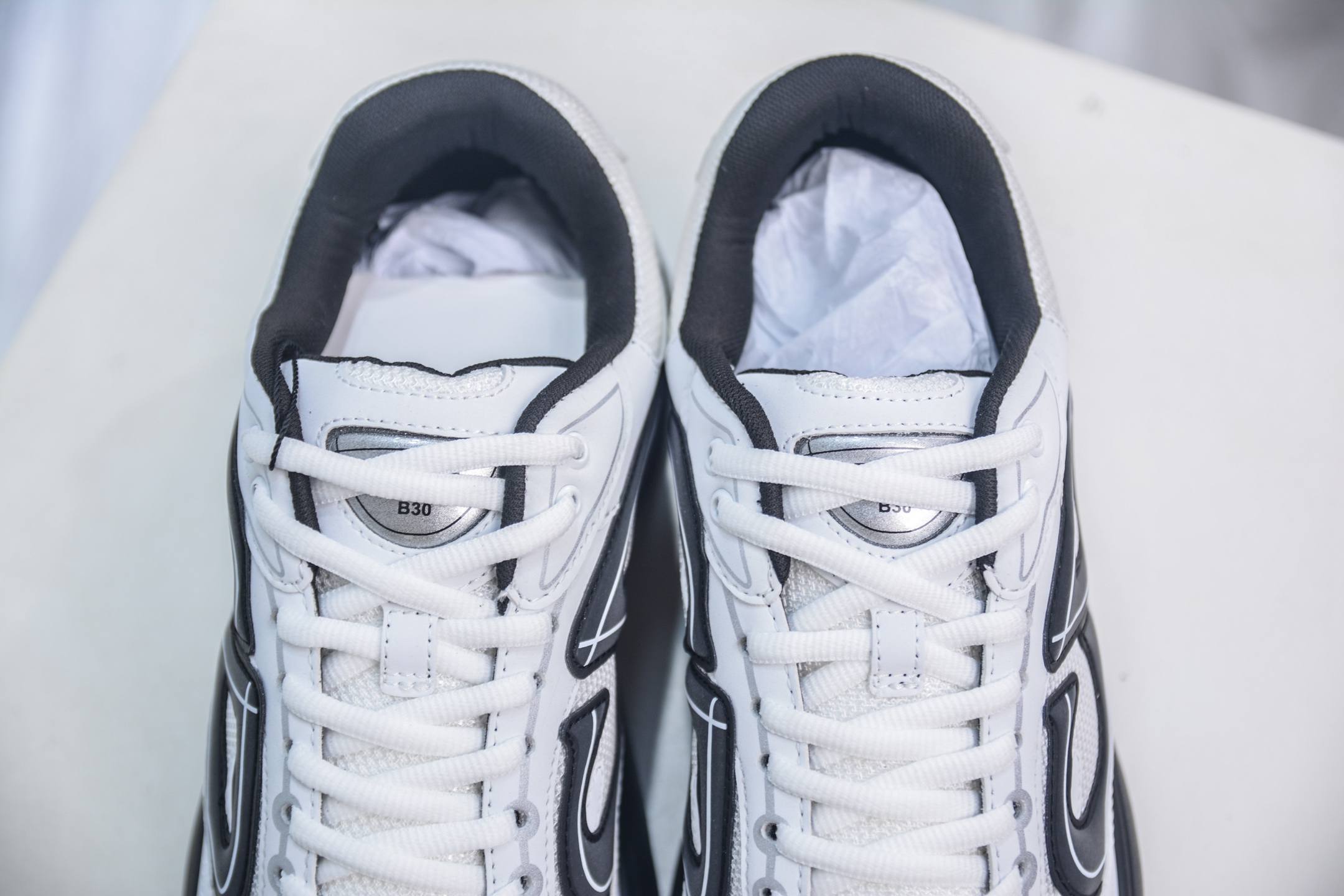Dior B30 Sneakers White/Black Technical Knit CD30 Reflective Logo 9 i1750090842246 9972 0 7