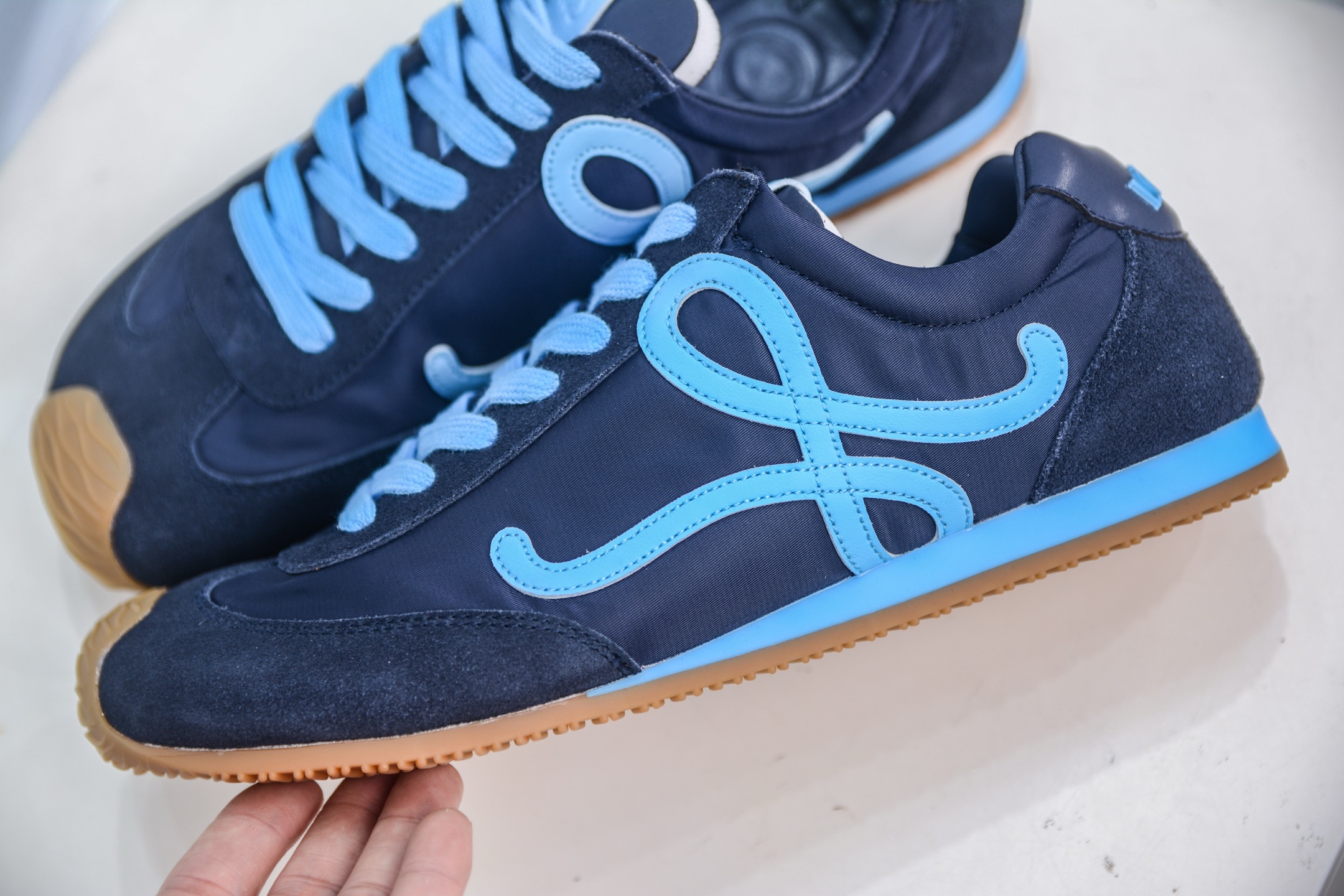 Loewe Ballet Runner 2.0 Sneakers: Calfskin, Lace-Up, Round Toe, Low-Top Shoes 8 i1750174923799 9198 0 6