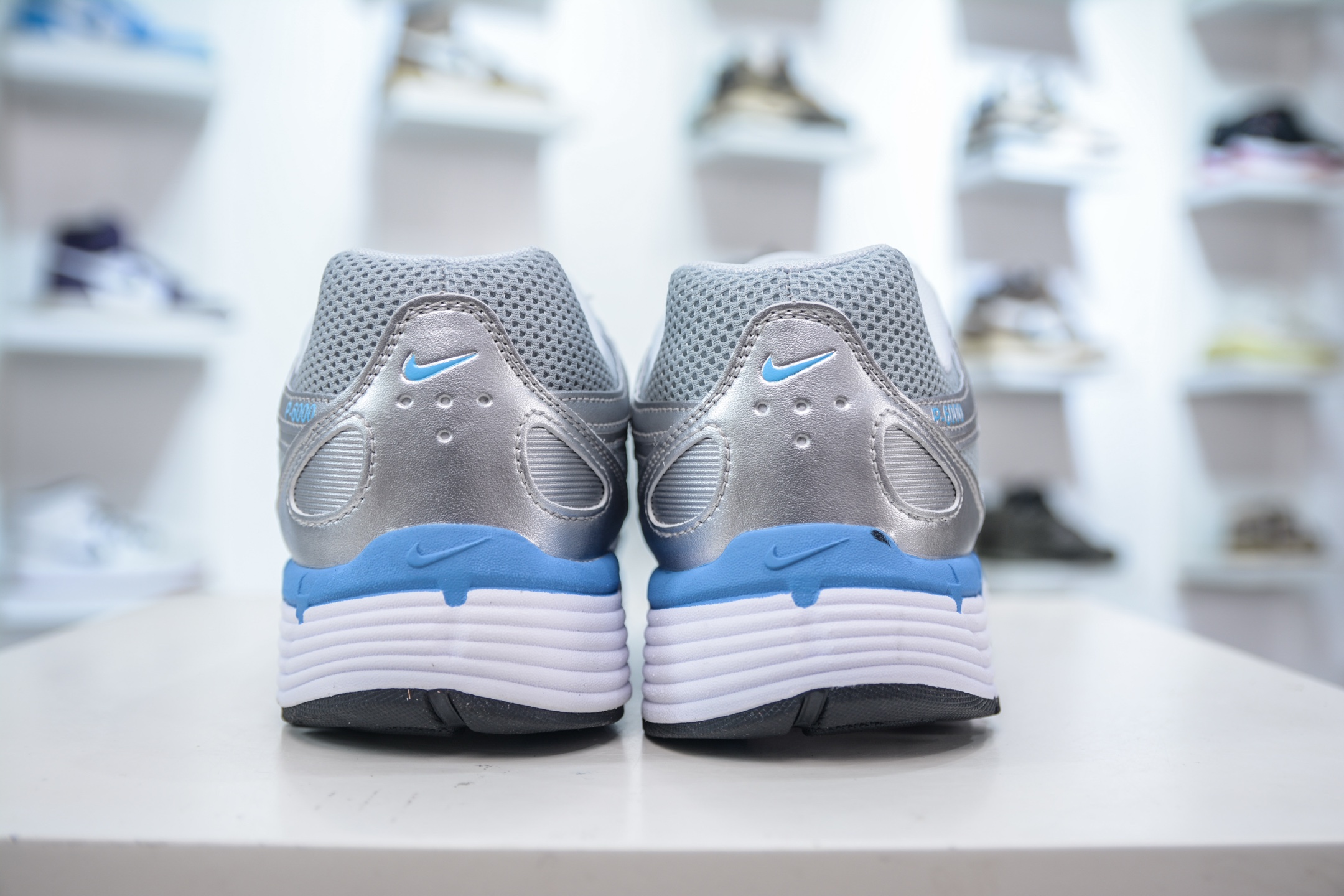 Nike P-6000 Retro Running Shoes - Silver/Blue Comfort Sneakers CD6404-025 3 i1750175096812 9897 0 1