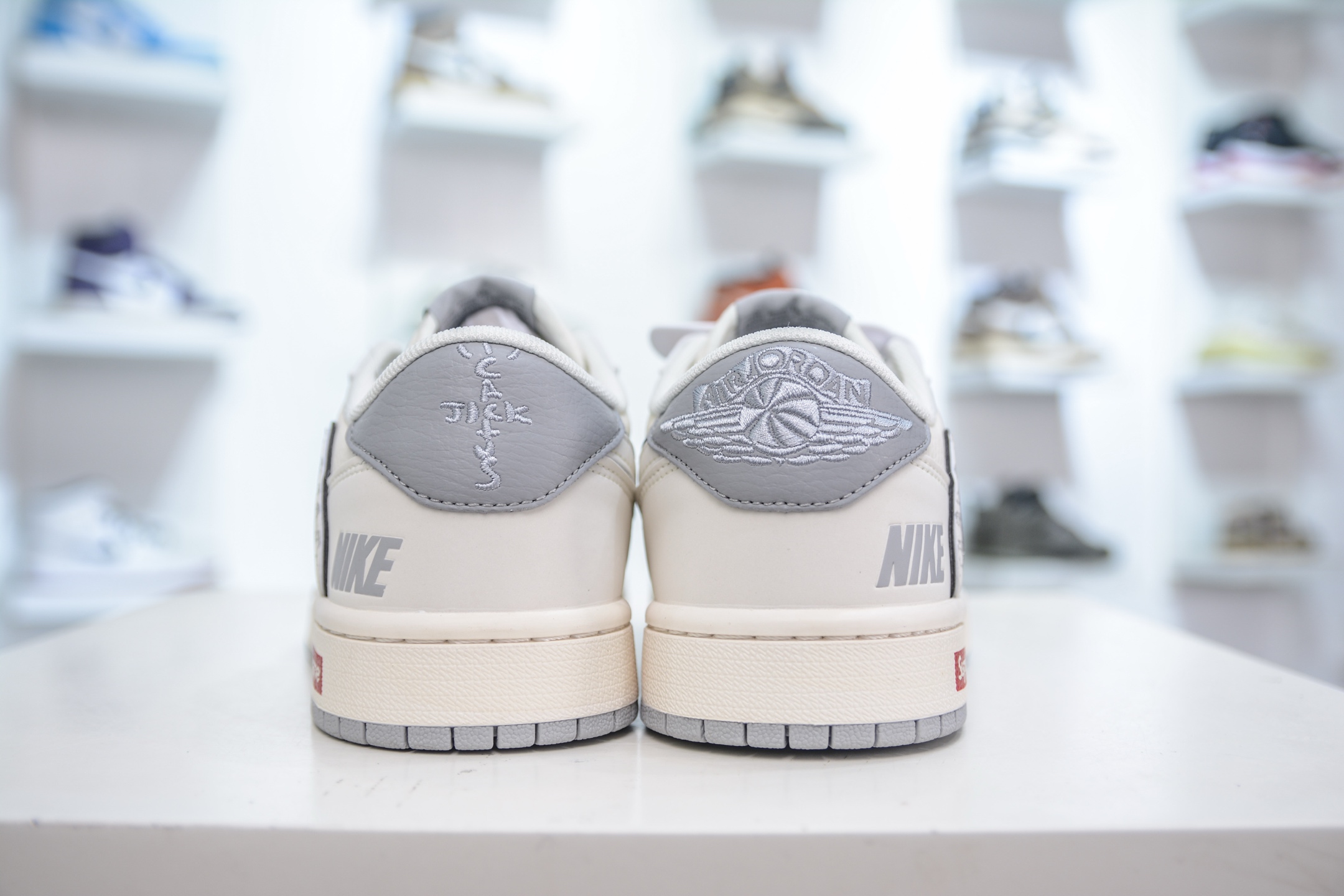 TS x Air Jordan x Supreme Air Jordan 1 Low - Grey and White Custom 3 i1750277337178 2527 0 1