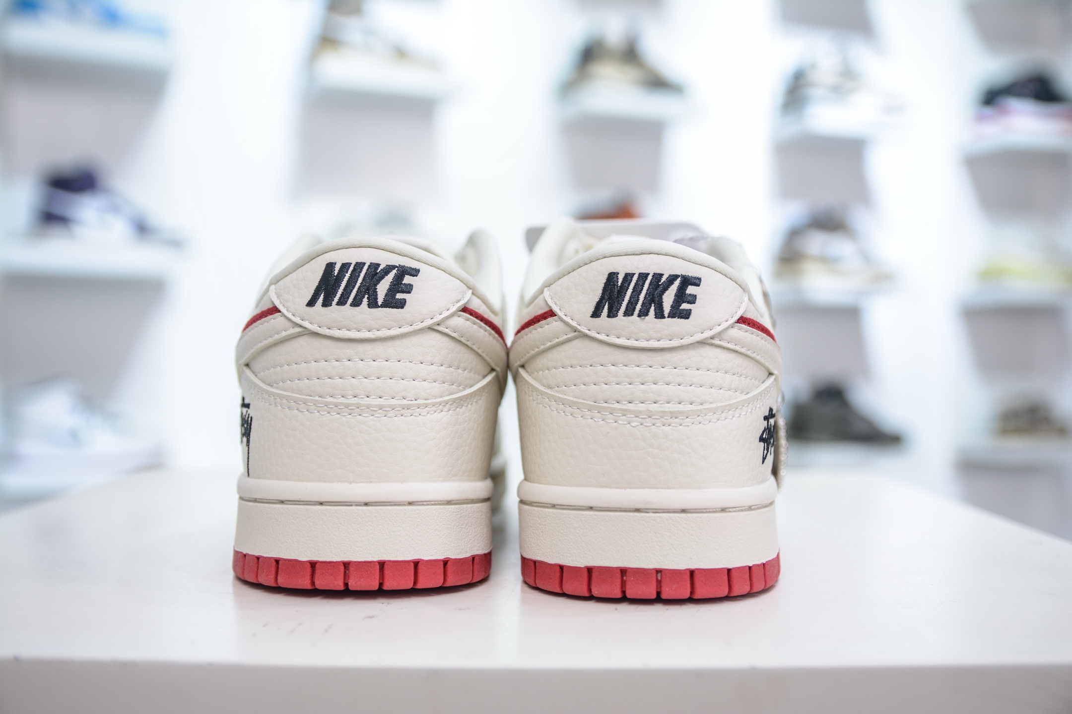 Nike SB Dunk Low x Stussy SUP Collab - White/Red, Premium Quality Sneakers 2 i1750277520050 4289 0 1