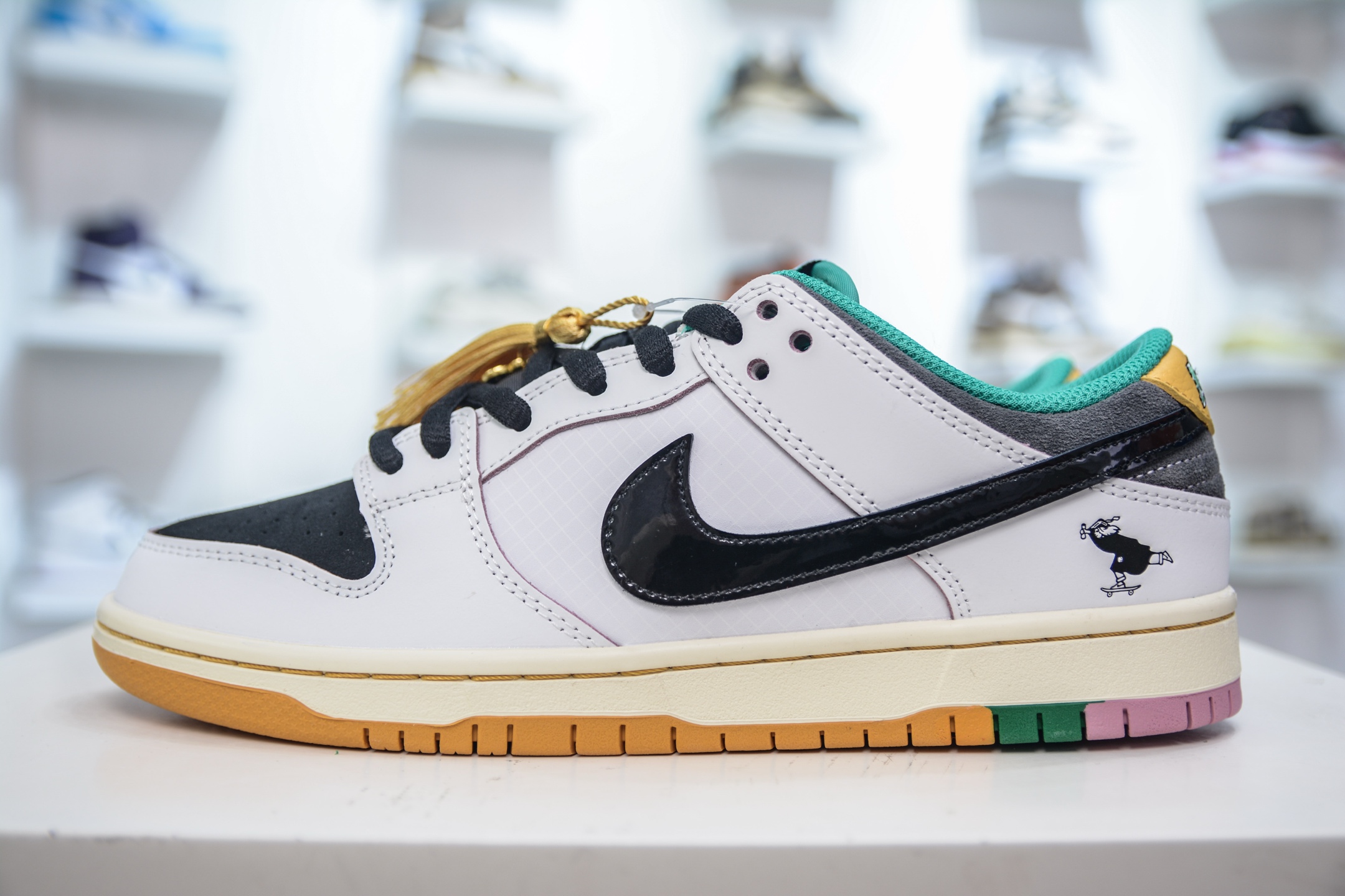 Nike SB Dunk Low White Black Casual Sneakers HJ4132-100 1 i1750432043722 8333 0 0