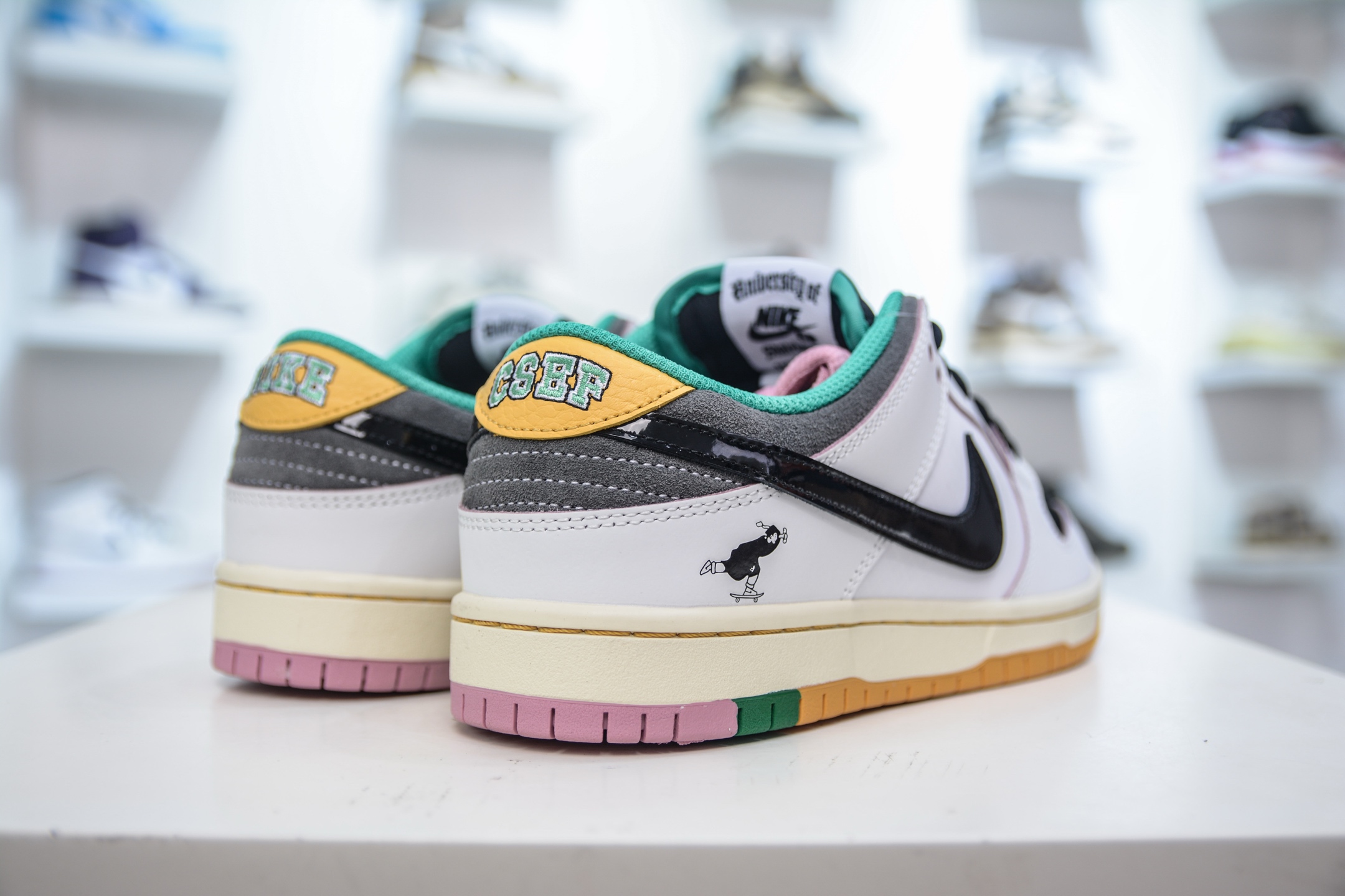 Nike SB Dunk Low White Black Casual Sneakers HJ4132-100 6 i1750432044735 6824 0 5