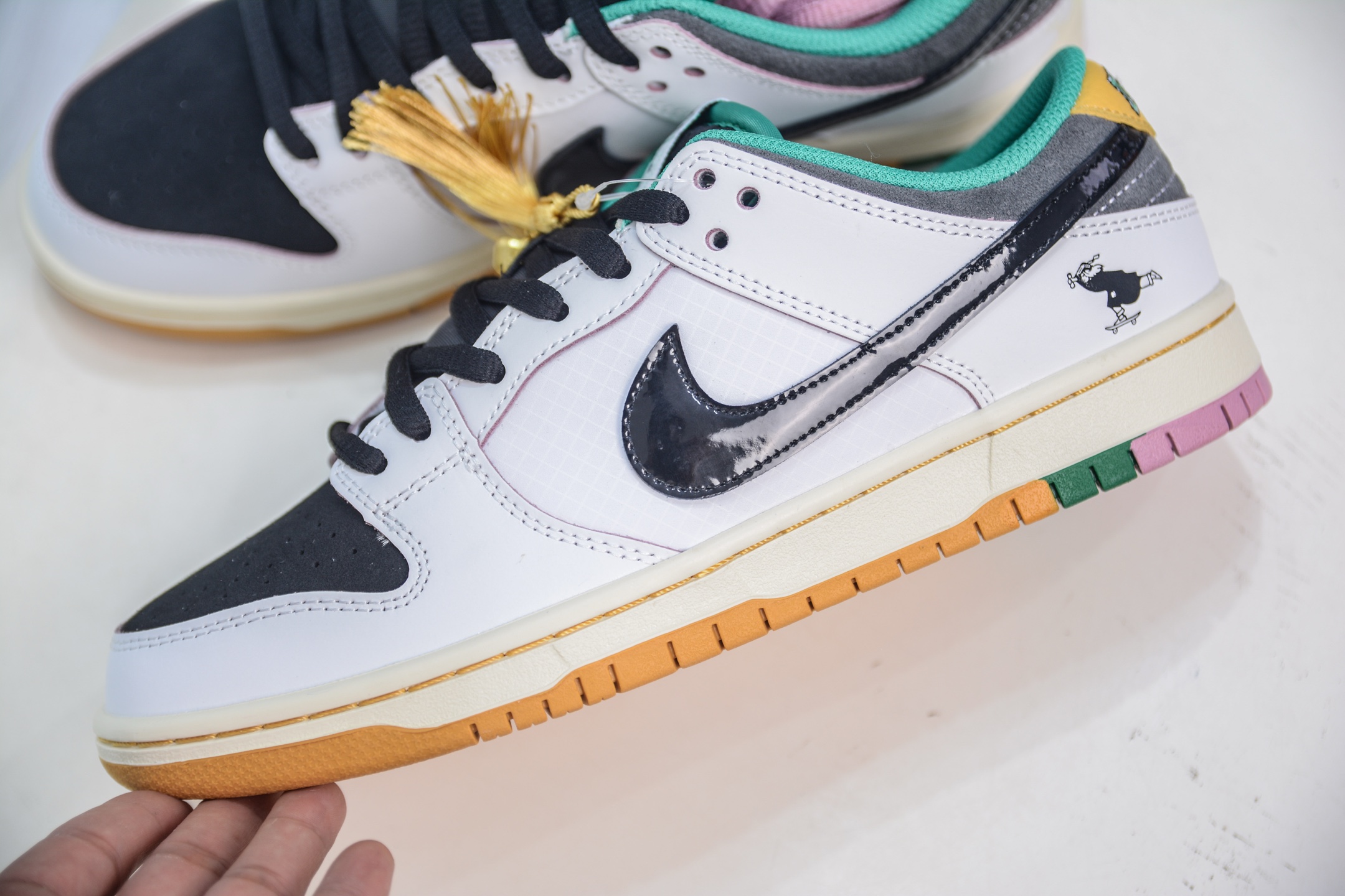 Nike SB Dunk Low White Black Casual Sneakers HJ4132-100 7 i1750432044748 6679 0 6