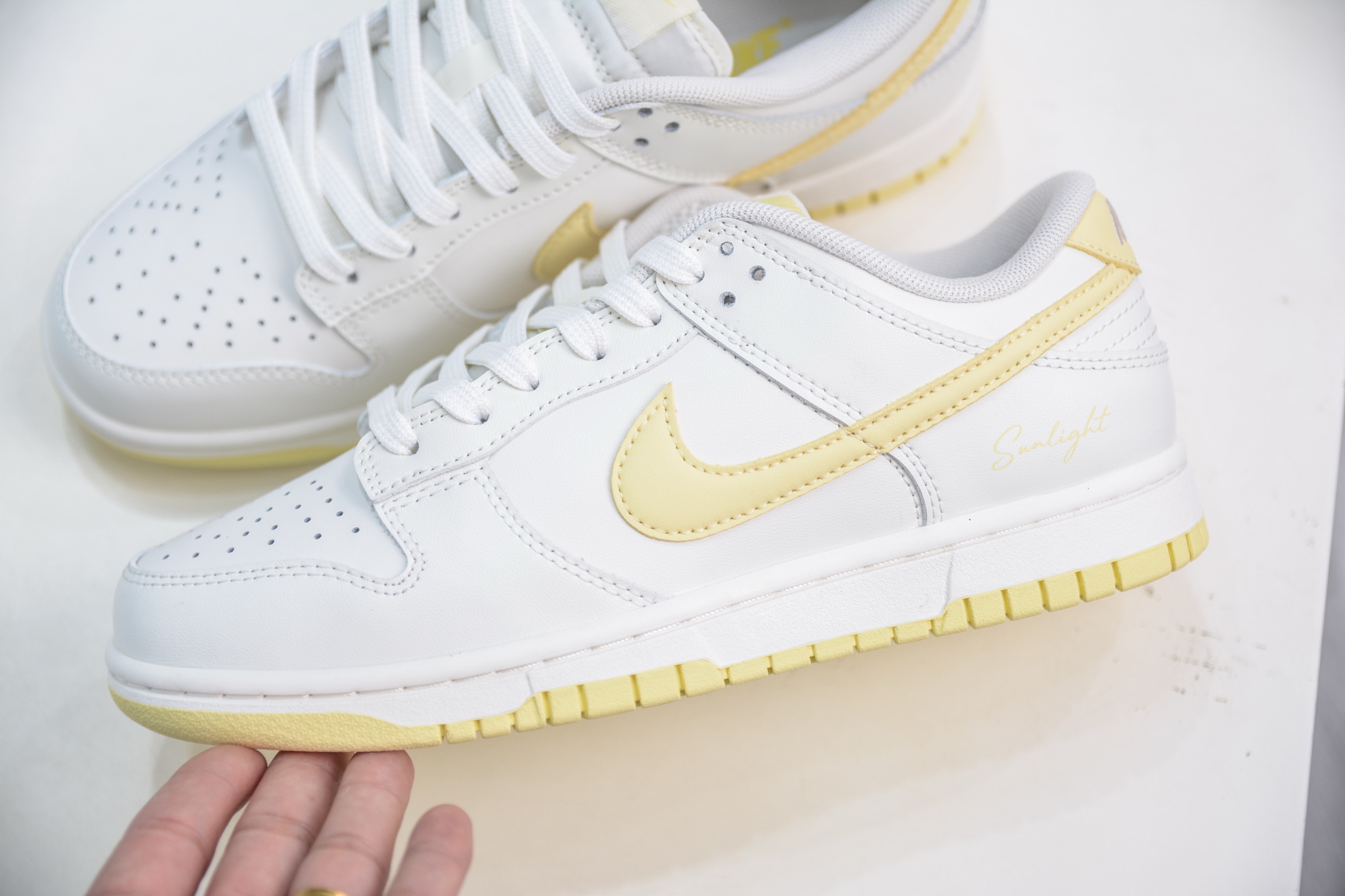 Nike Dunk Low 'Cloud Yarn Honey Realm' Lemon Yellow Women's Shoes 8 i1750432210562 8818 0 6