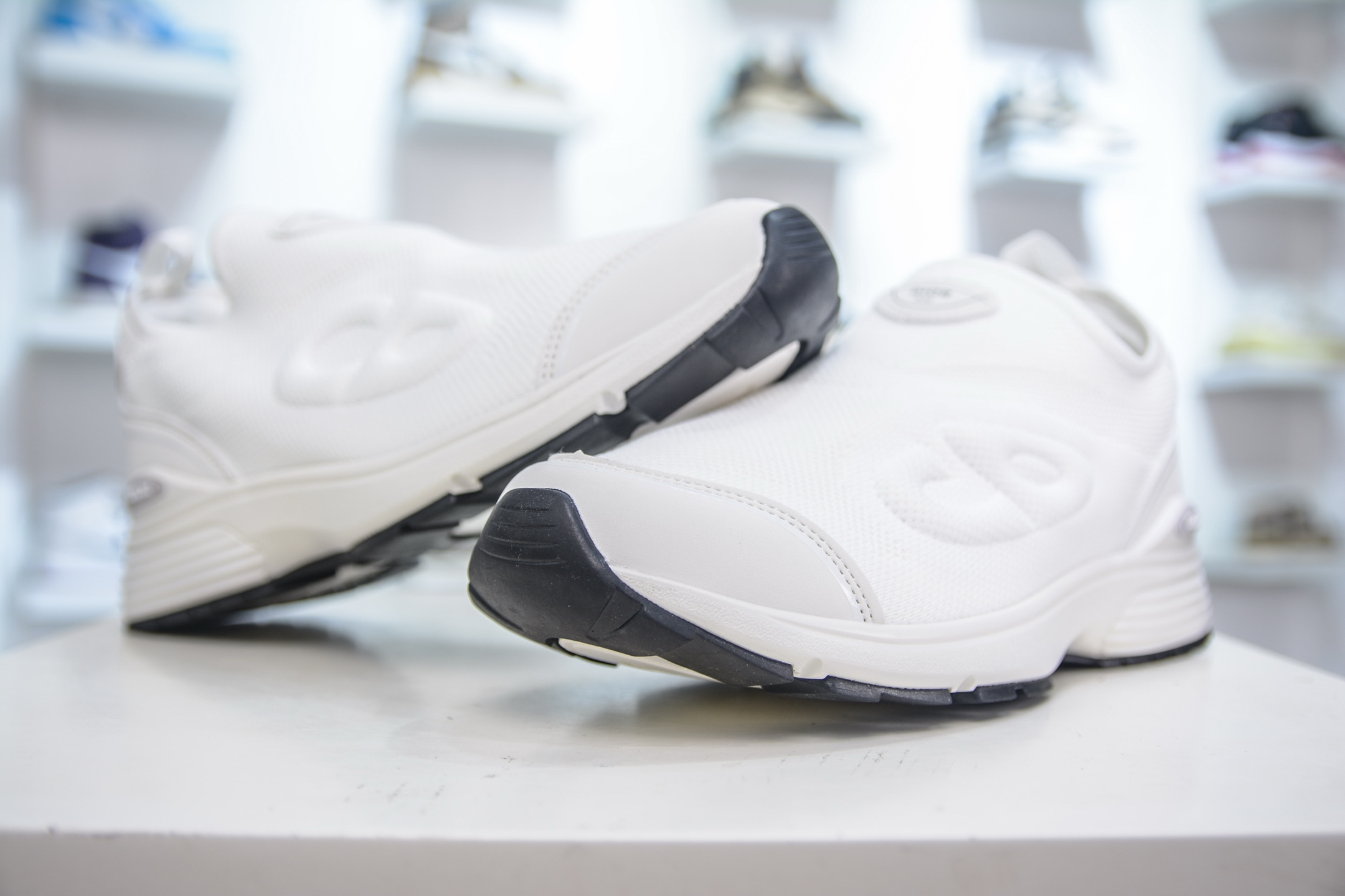 Dior B30 Low-Top Sneakers in White Mesh Fabric with Reflective CD30 Logos 5 i1750432315276 1377 0 3