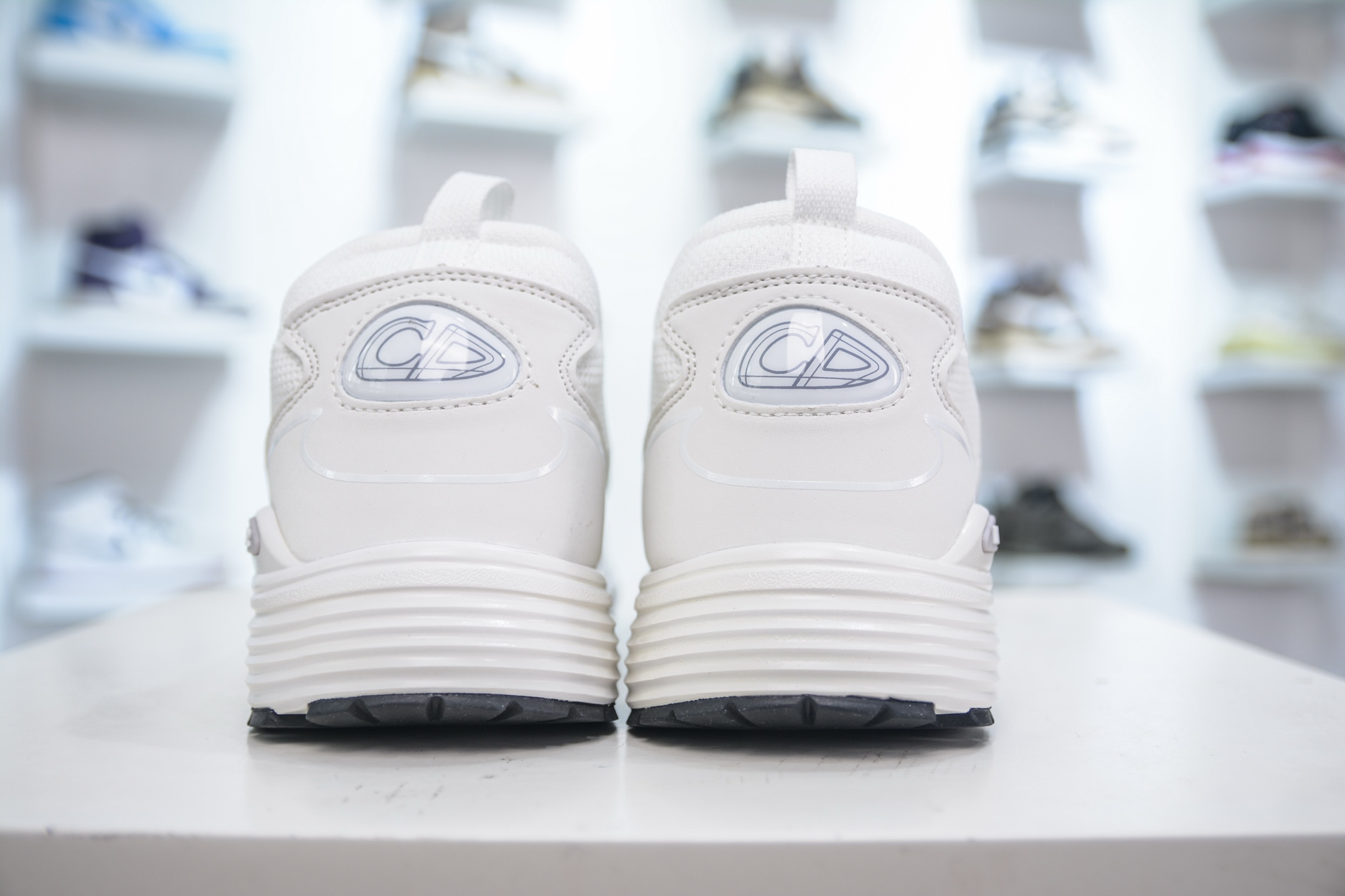 Dior B30 Low-Top Sneakers in White Mesh Fabric with Reflective CD30 Logos 3 i1750432315319 4888 0 1