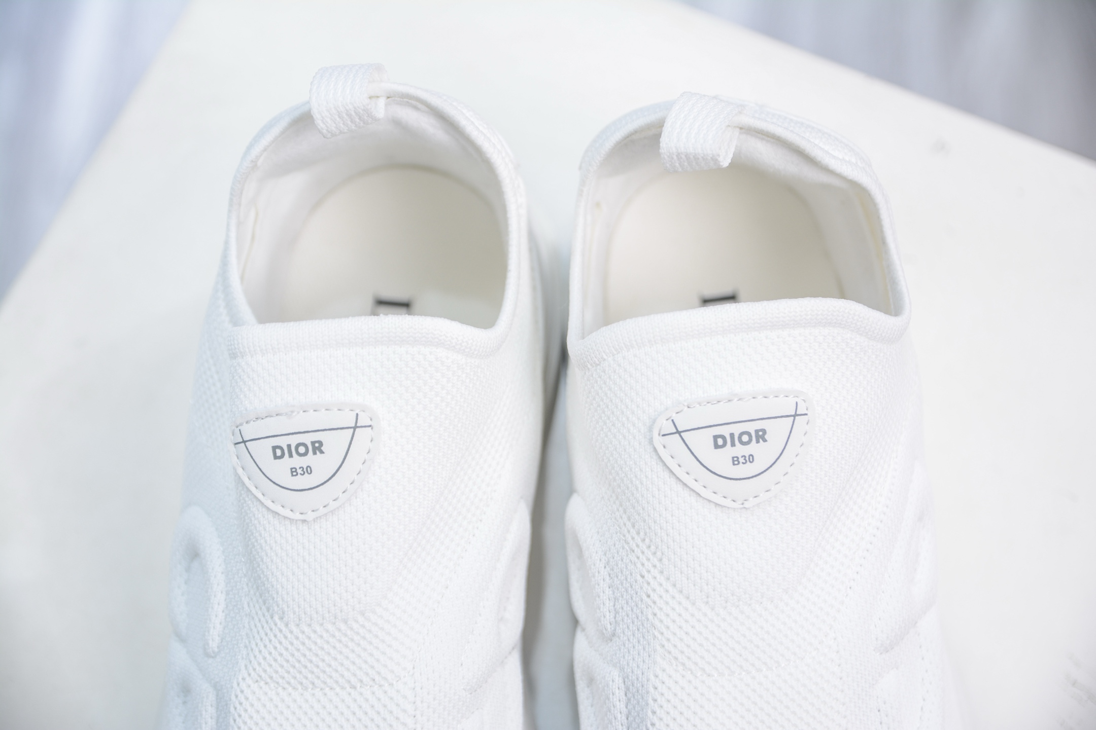 Dior B30 Low-Top Sneakers in White Mesh Fabric with Reflective CD30 Logos 9 i1750432316253 7000 0 7