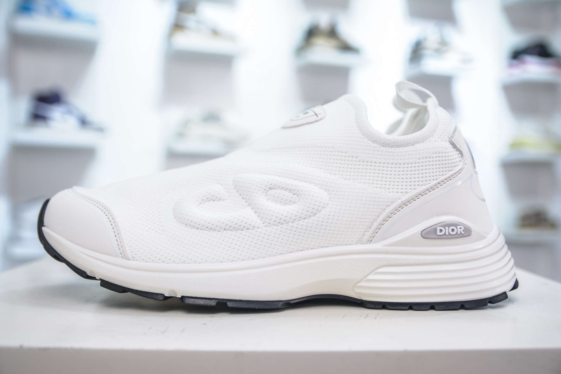 Dior B30 Low-Top Sneakers in White Mesh Fabric with Reflective CD30 Logos 2 i1750432316254 6120 0 0