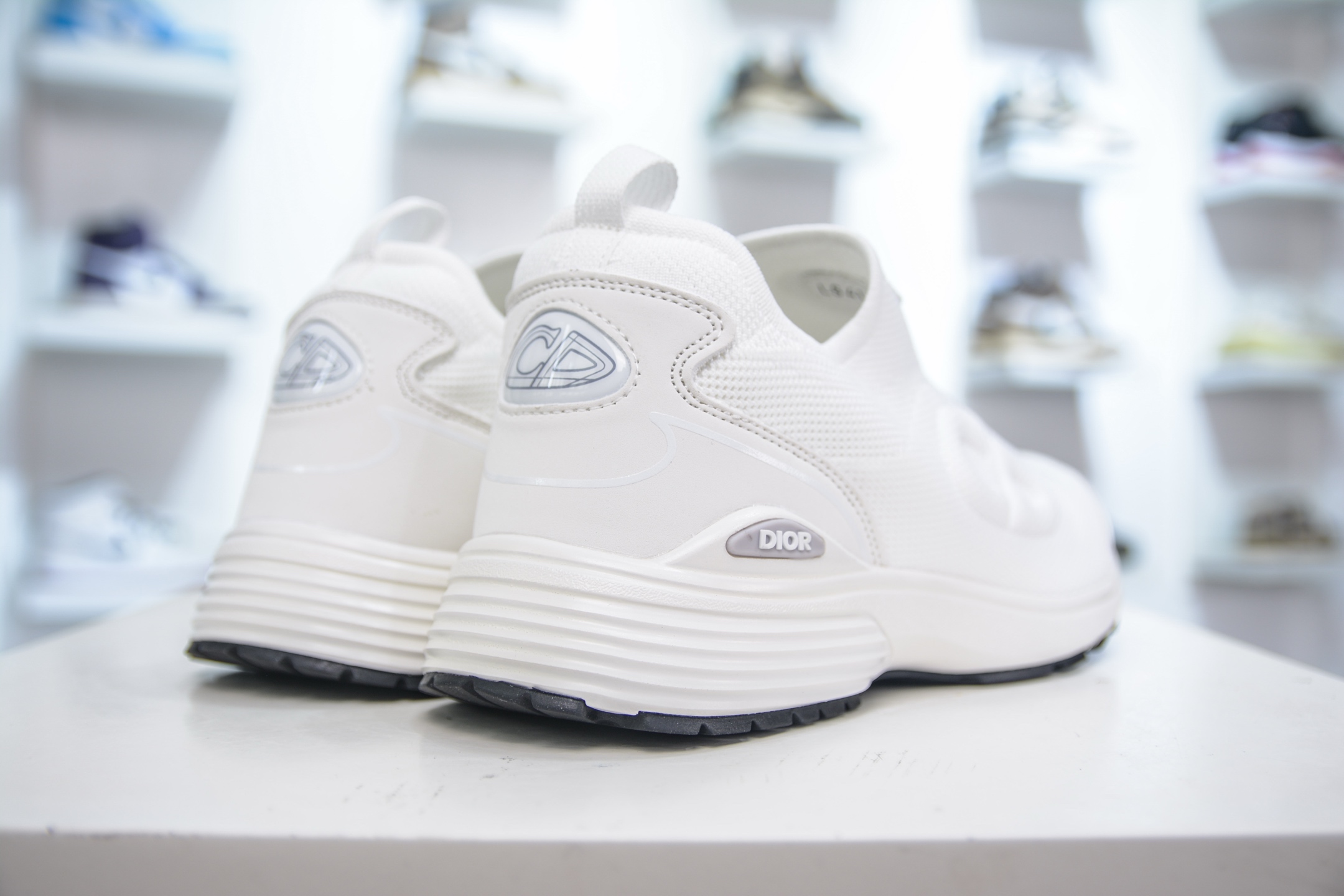 Dior B30 Low-Top Sneakers in White Mesh Fabric with Reflective CD30 Logos 7 i1750432316311 1615 0 5