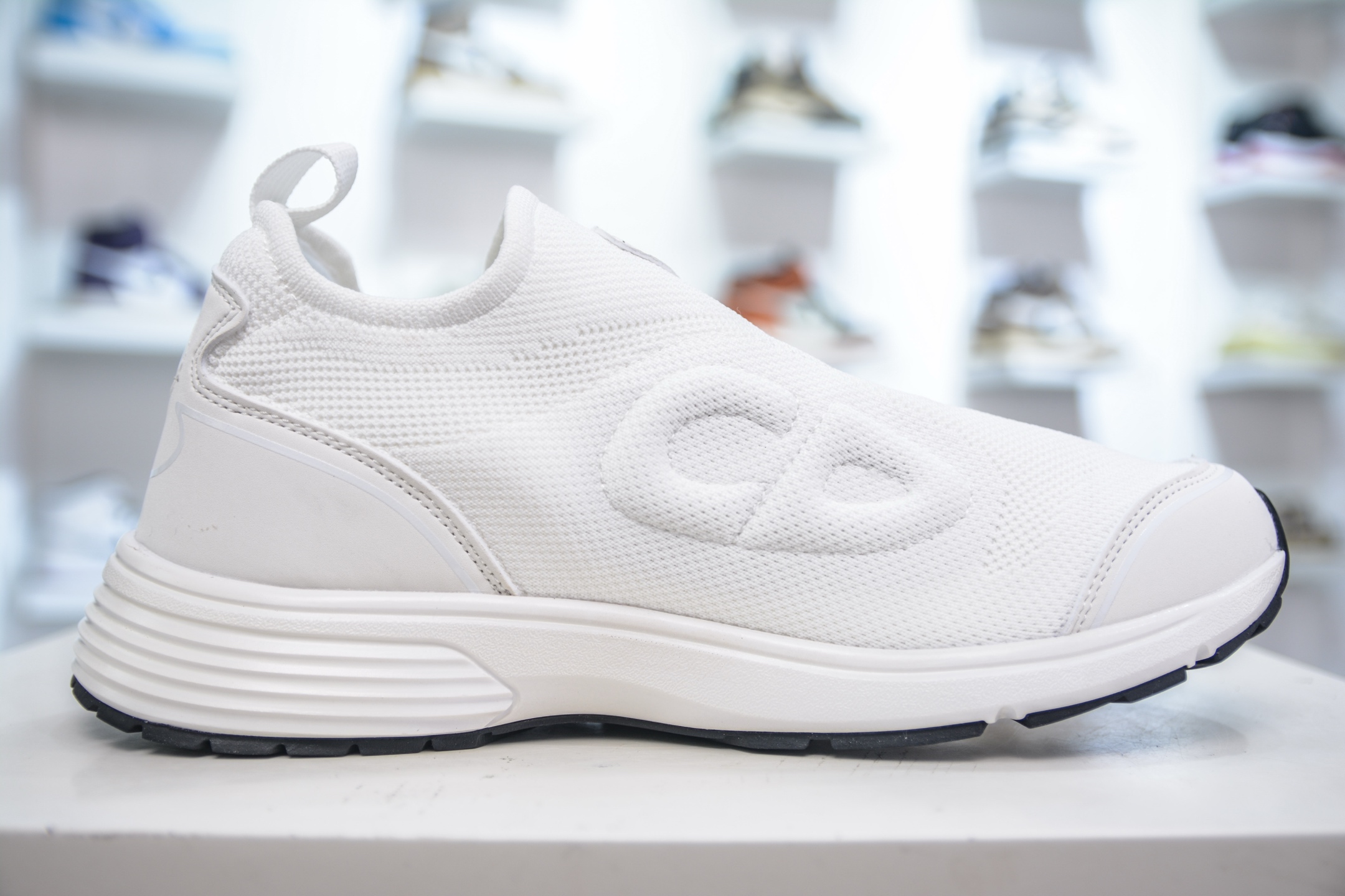 Dior B30 Low-Top Sneakers in White Mesh Fabric with Reflective CD30 Logos 4 i1750432316386 4932 0 2