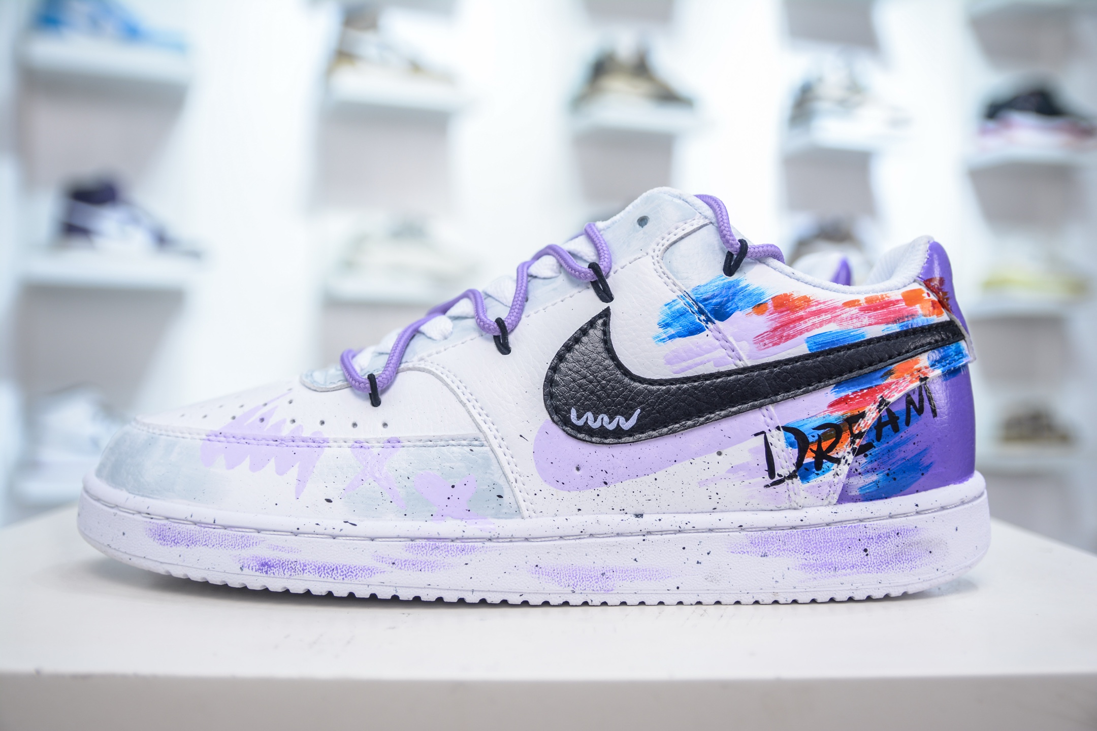 Nike Court Vision Low Graffiti Custom Sneakers - Retro Basketball Style 1 i1750432375380 1210 0 0