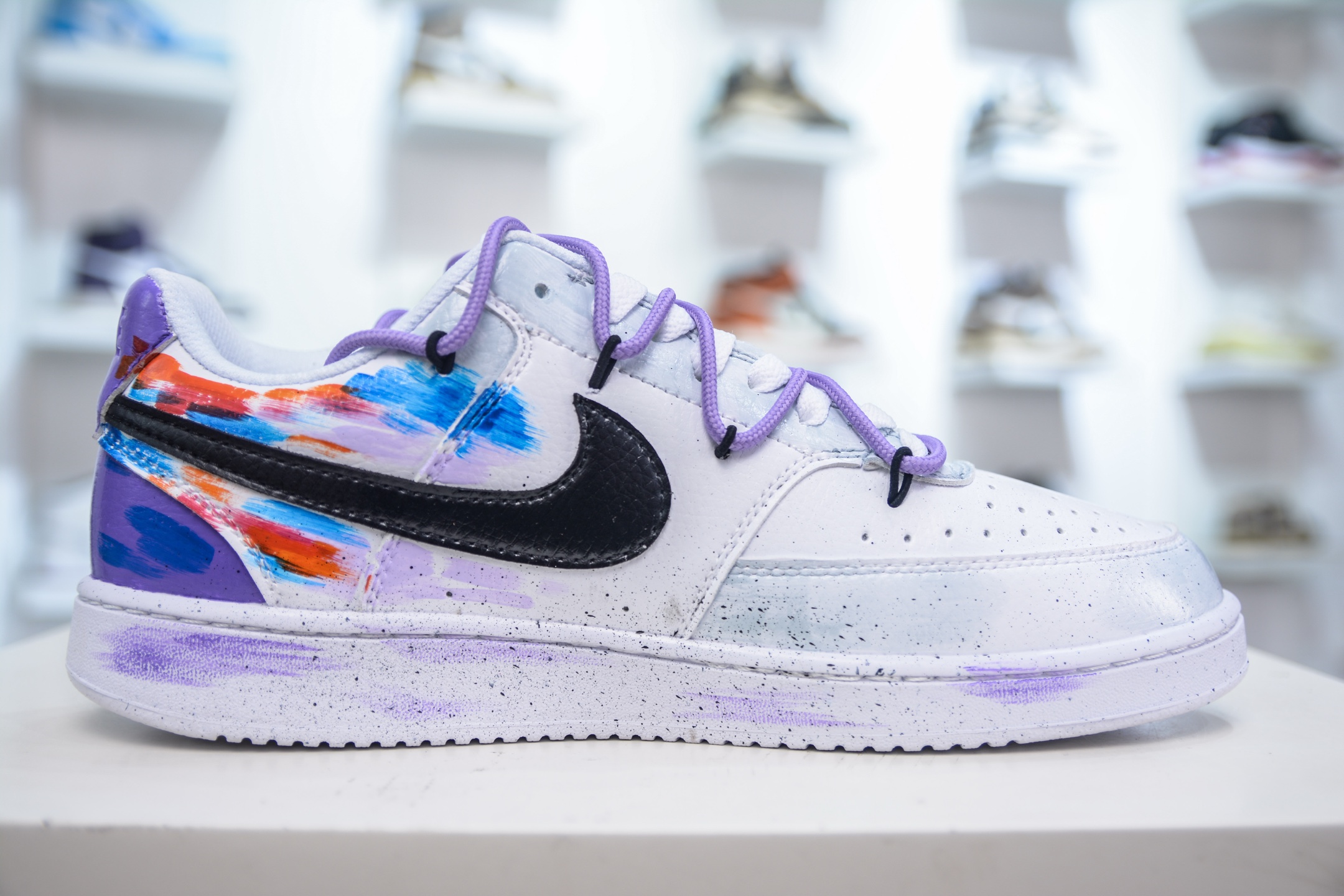 Nike Court Vision Low Graffiti Custom Sneakers - Retro Basketball Style 3 i1750432376658 8433 0 2