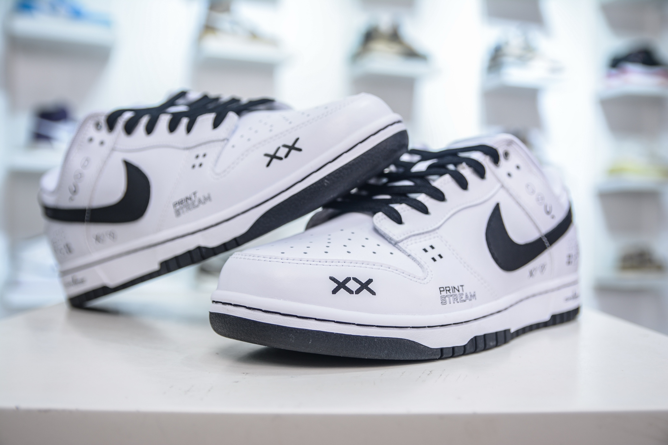 Nike Dunk Low Print Stream White Black Sneakers, Inspired by CS:GO 5 i1750522665842 1811 0 3