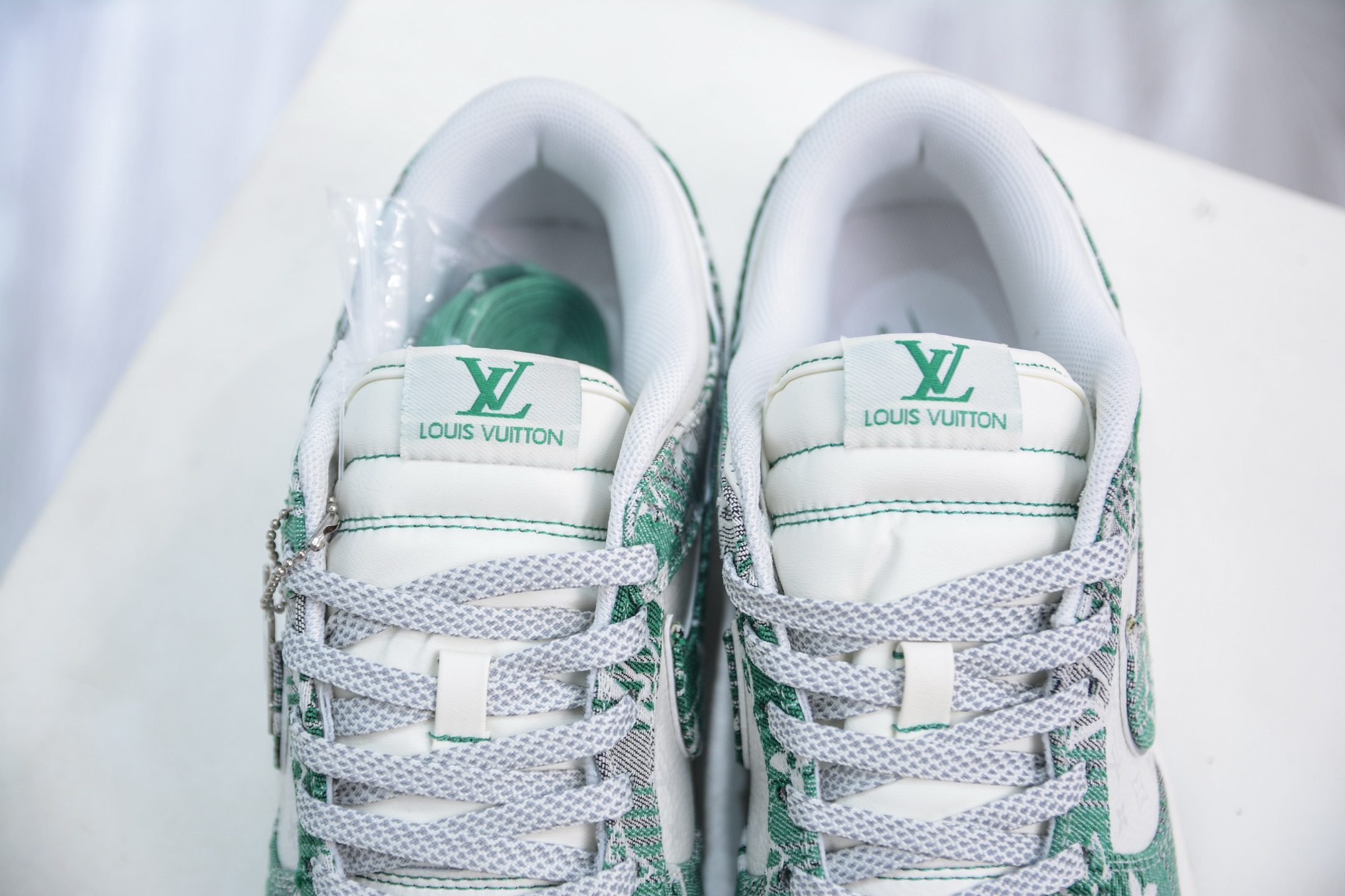 280 Nike SB Dunk Low x Louis Vuitton LV联名-白灰绿牛仔 SC9772-811