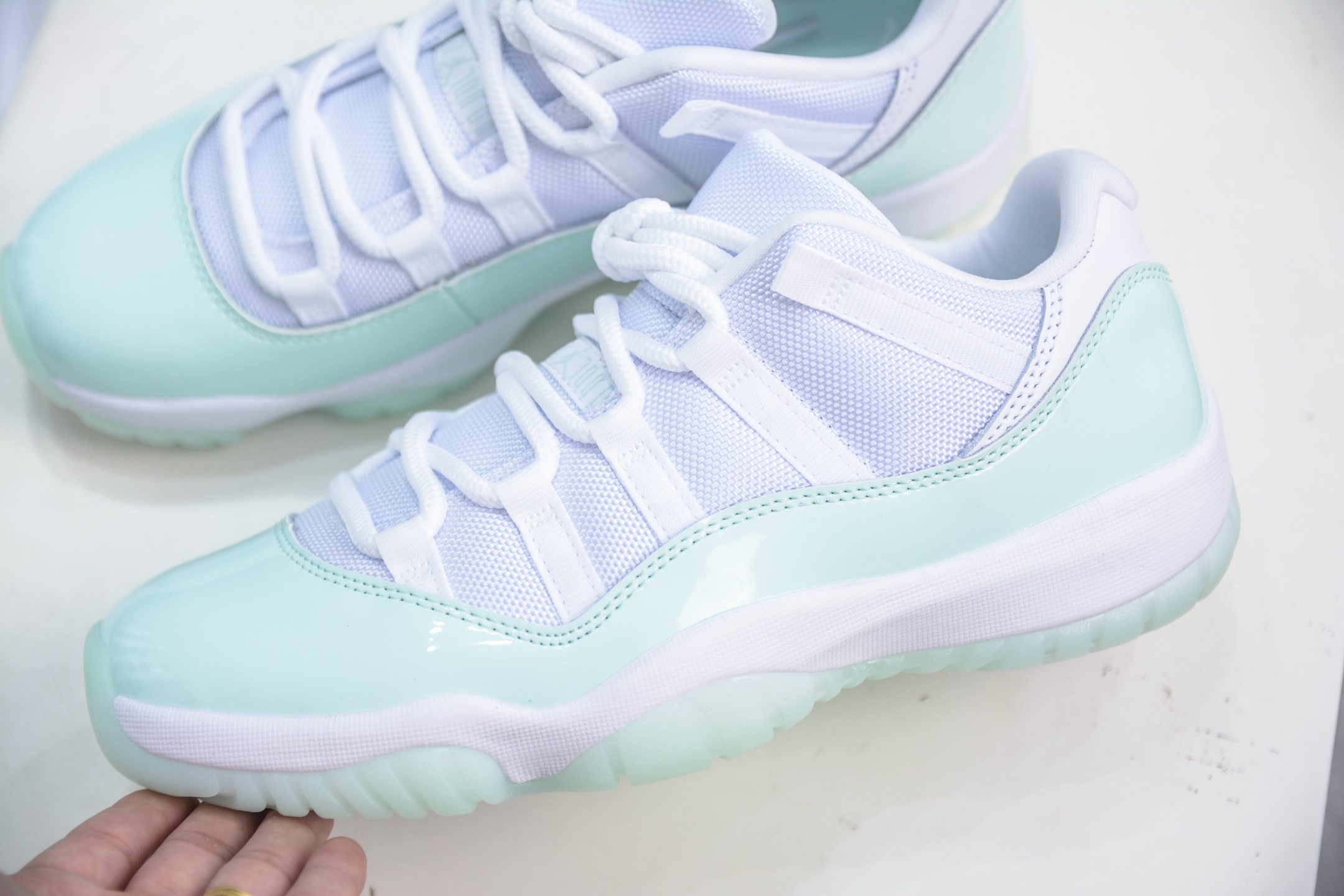 340 Nike Air Jordan 11 Retro Low”Igloo” 白薄荷绿 低帮运动文化篮球鞋 AH7860-103