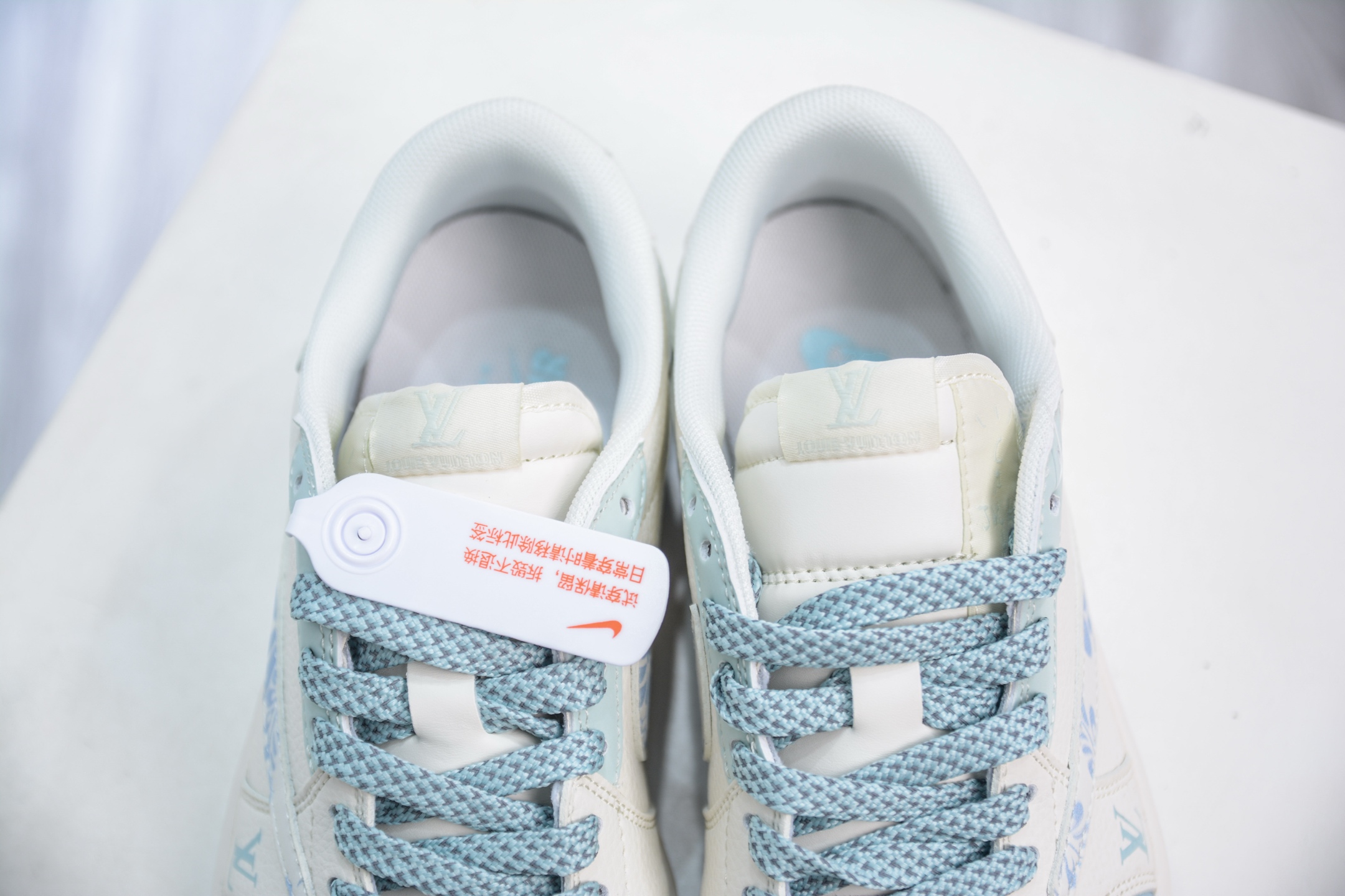 TS x Air Jordan 1 Low Louis Vuitton Collab - Cream/Blue, All Sizes! 8 i1750692444497 3320 0 7