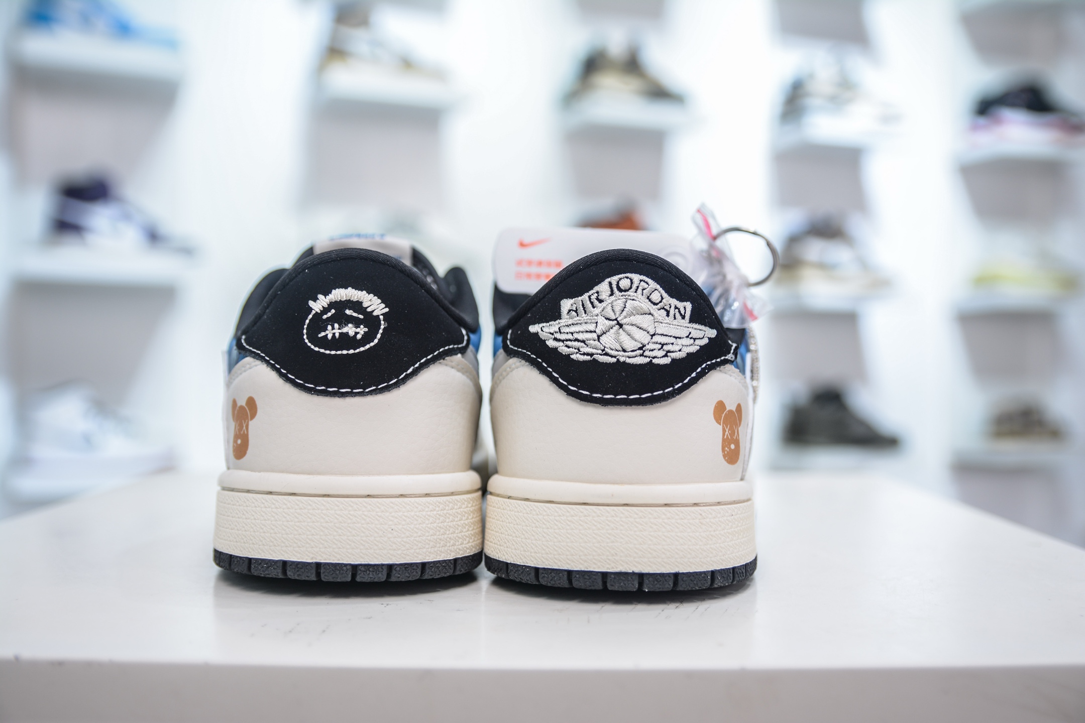 TS x Air Jordan 1 Low Kaws White Blue Gold Low-Top Sneakers 2 i1750692542099 8092 0 1