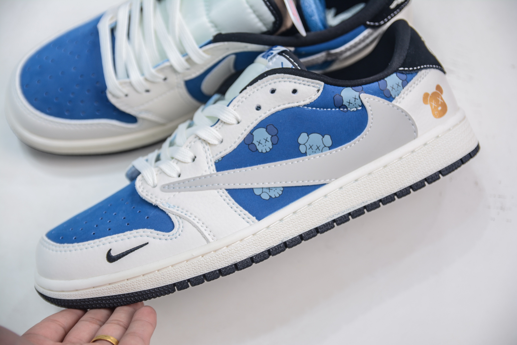 TS x Air Jordan 1 Low Kaws White Blue Gold Low-Top Sneakers 7 i1750692542146 4345 0 6