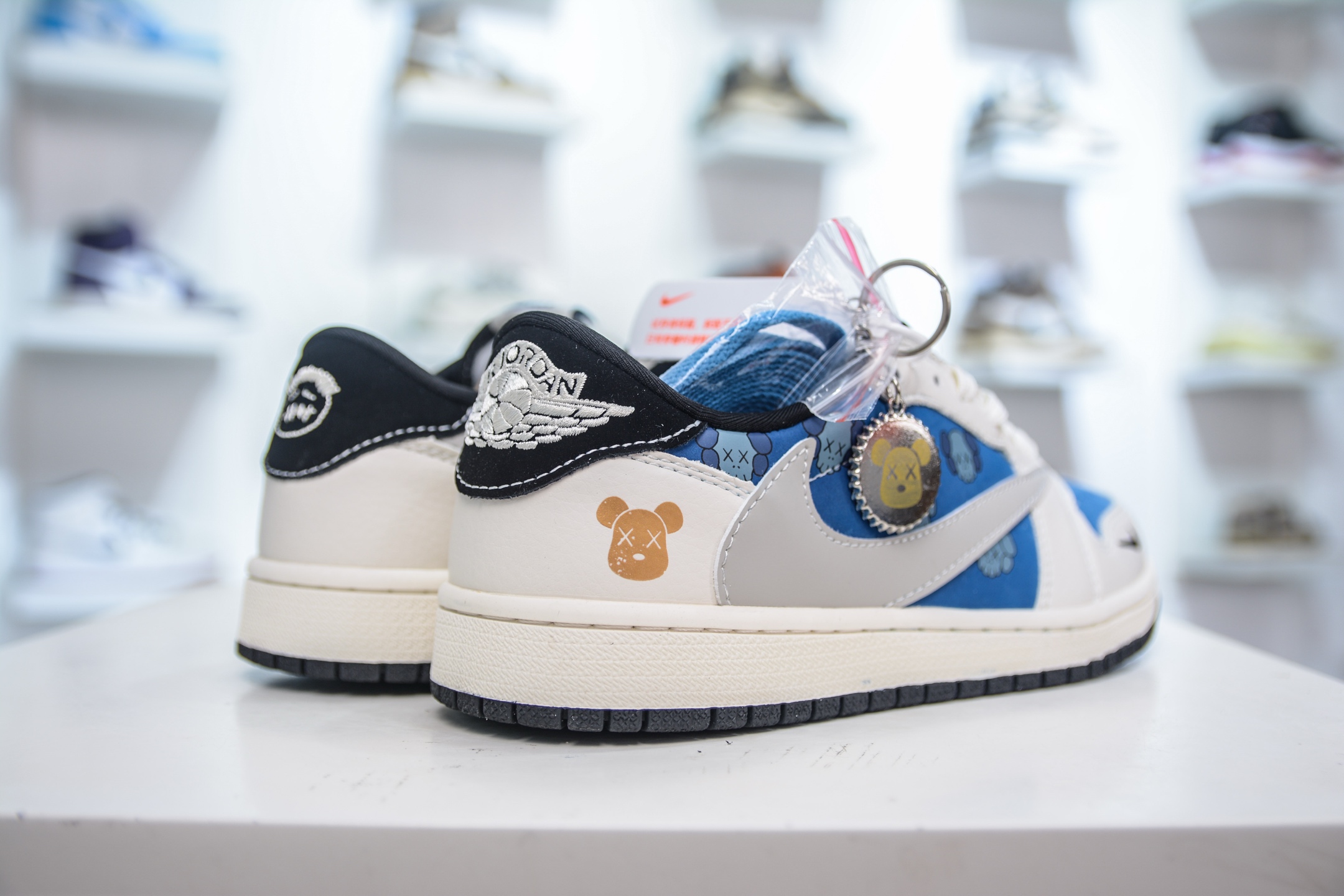 TS x Air Jordan 1 Low Kaws White Blue Gold Low-Top Sneakers 6 i1750692542155 8270 0 5