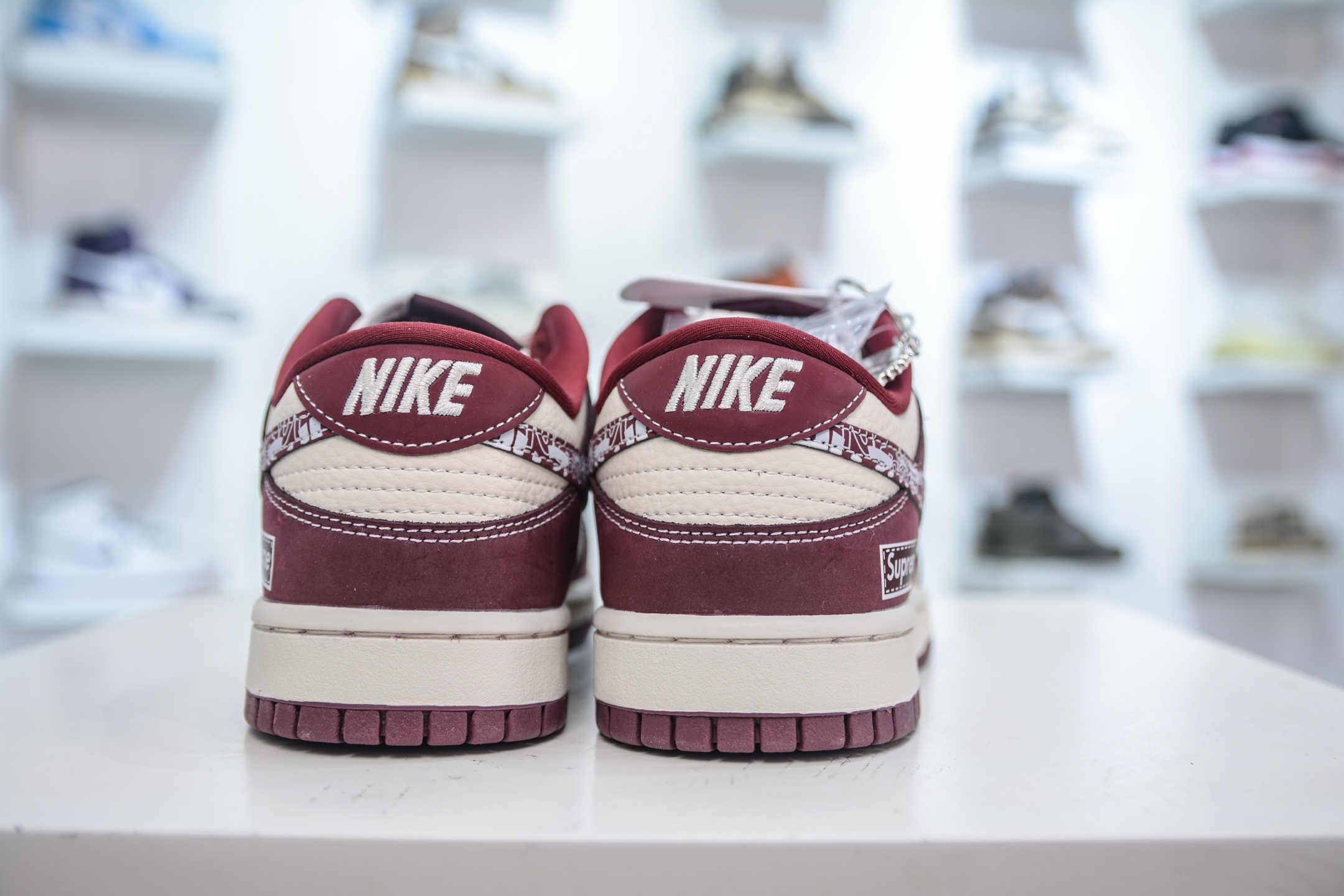 Nike SB Dunk Low x Supreme Collab White/Red Graffiti Sneakers 3 i1750692705383 4877 0 1