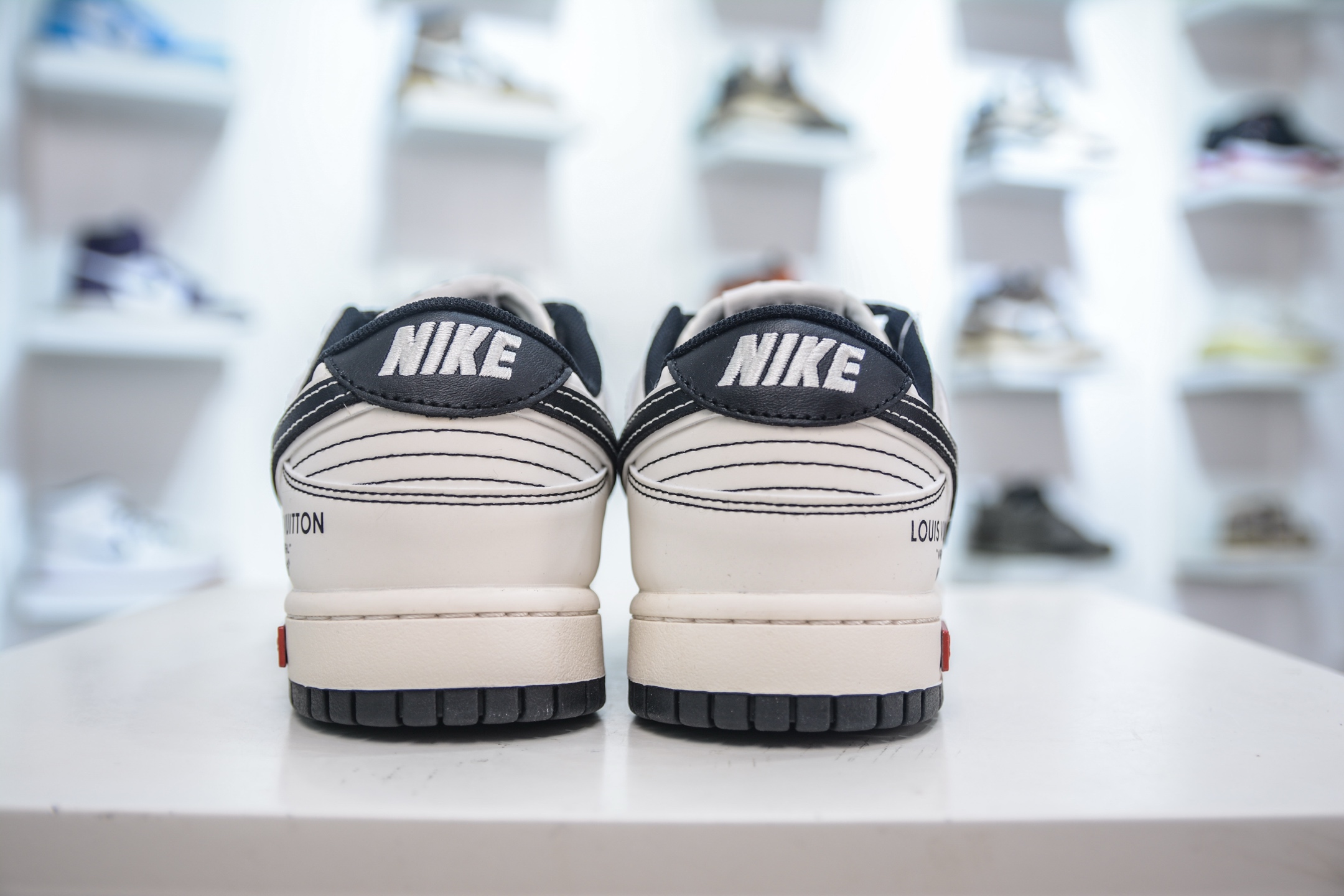 Nike SB Dunk Low x Louis Vuitton Collab Sneakers - Beige & Black 3 i1750773593340 508 0 1