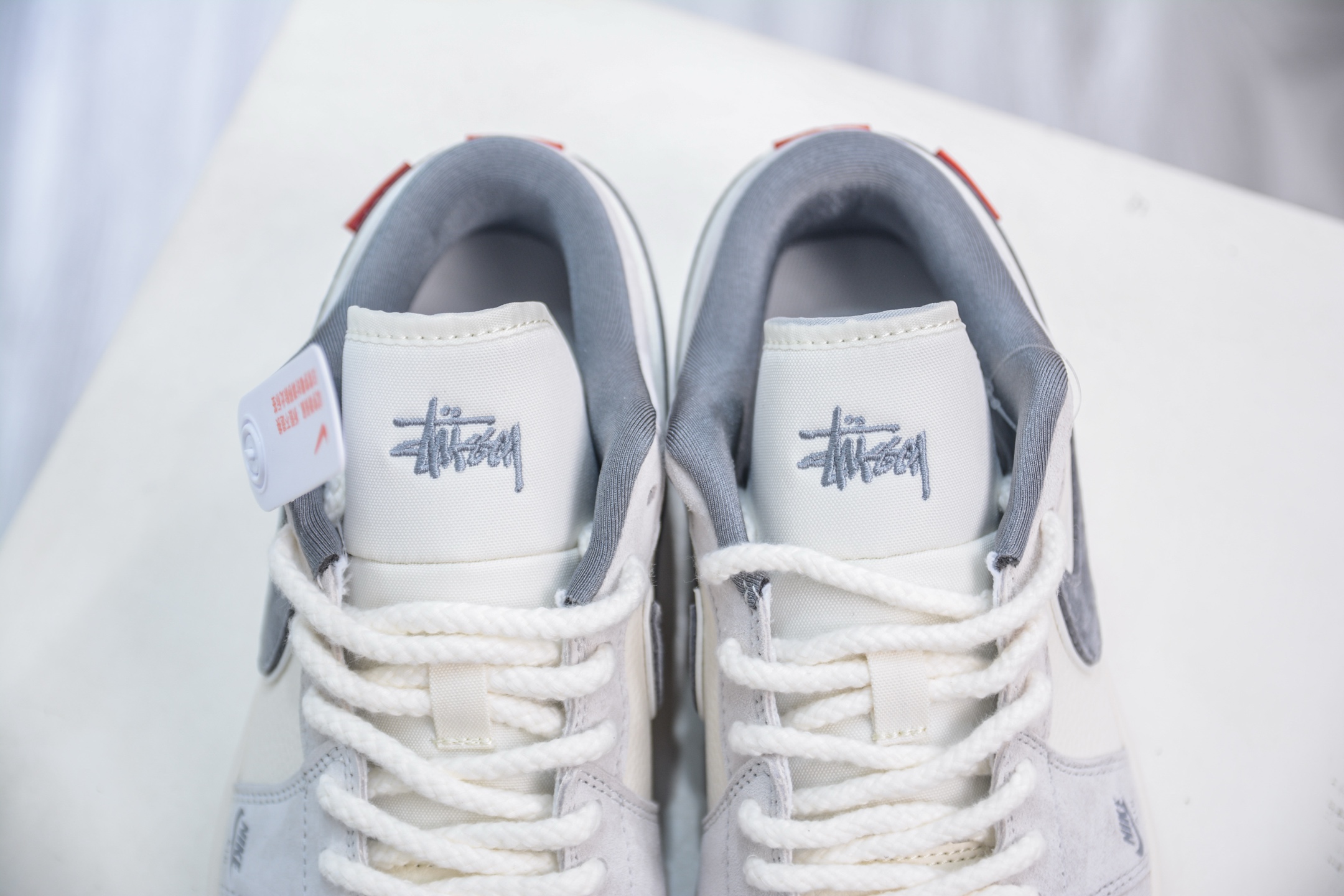 Air Jordan 1 Retro Low Stussy Supreme Collab - Cream/Grey, Sizes 36-45 8 i1750859519618 5568 0 7