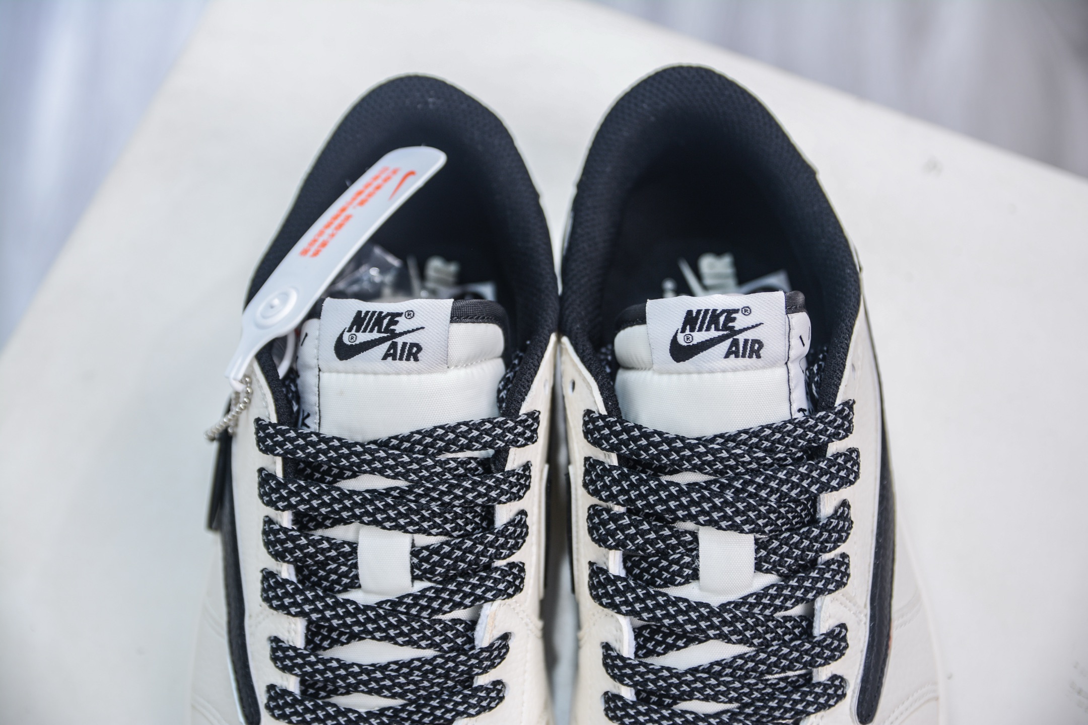 TS x Air Jordan x Stussy Air Jordan 1 Low - Cream/Black Custom Sneakers 9 i1750859567293 1828 0 7
