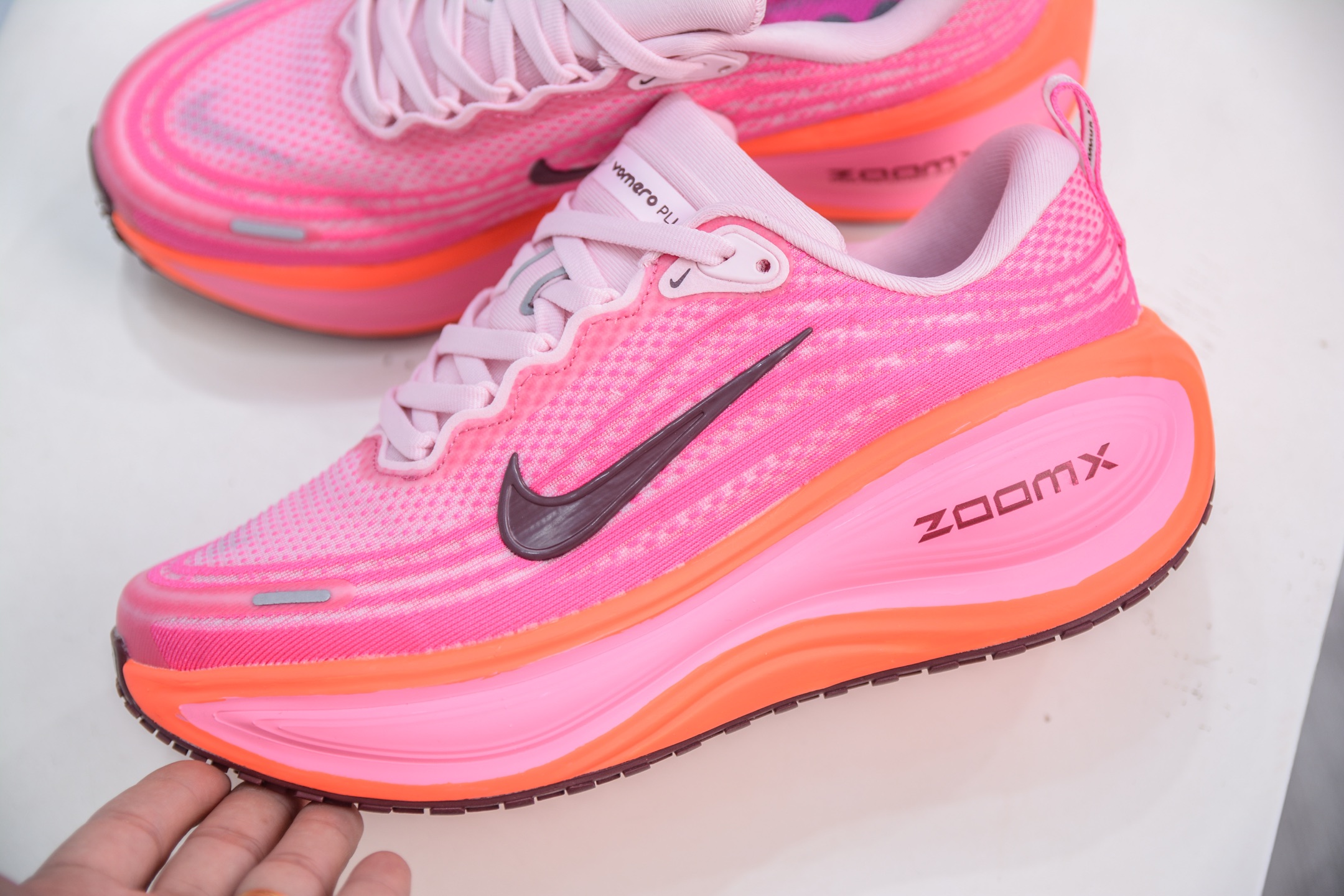 Nike Air Zoom Vomero PLUS Running Shoes - Pink - Size 36-40 - HV8154 604 7 i1751037850090 1810 0 6