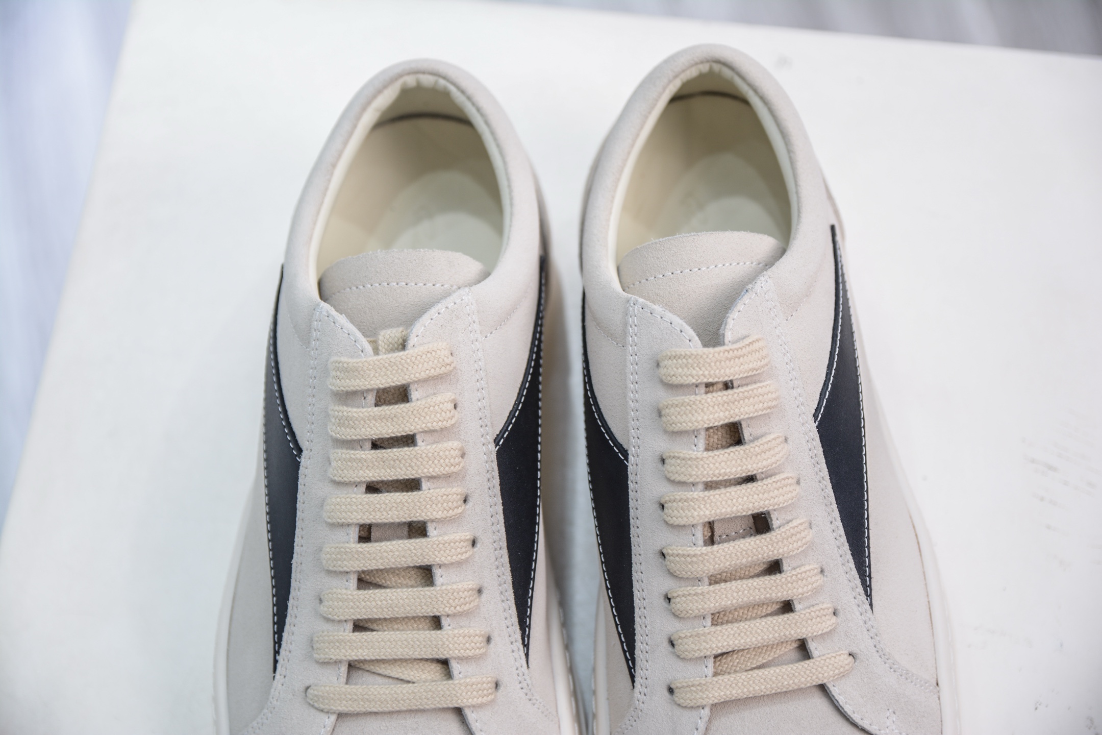 Rick Owens RO Low-Top Casual Sneakers Suede Leather Fashion Shoes, Beige, Sizes 38-46 8 i1751128147560 9983 0 7