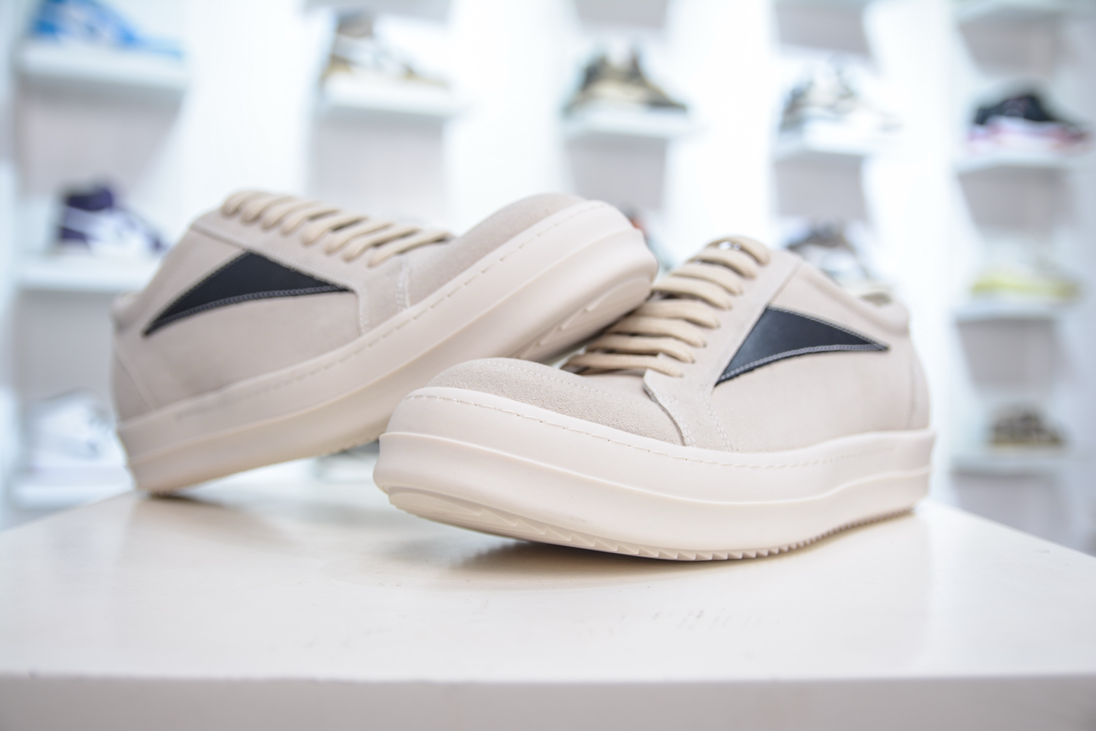 Rick Owens RO Low-Top Casual Sneakers Suede Leather Fashion Shoes, Beige, Sizes 38-46 4 i1751128147929 4698 0 3