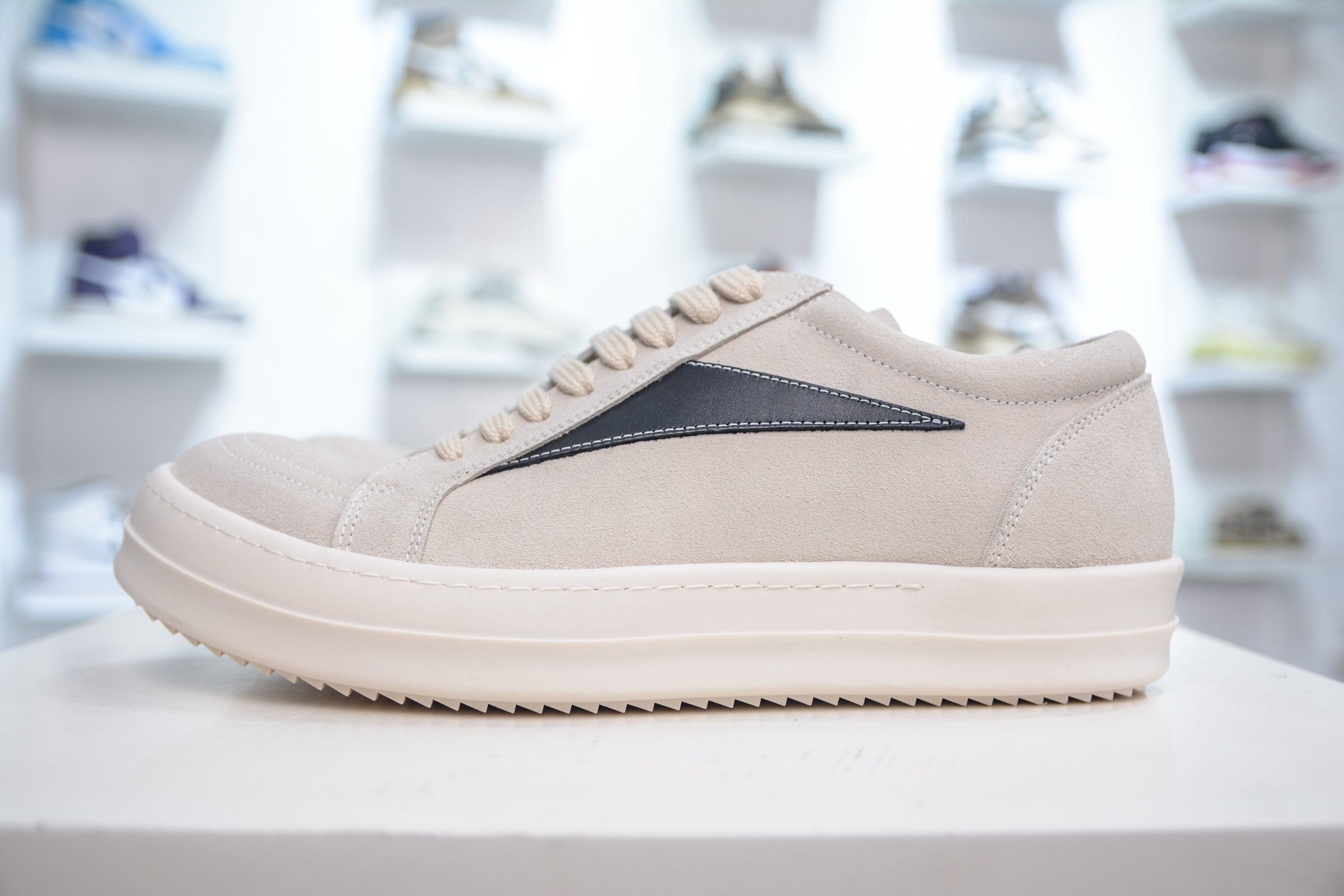 Rick Owens RO Low-Top Casual Sneakers Suede Leather Fashion Shoes, Beige, Sizes 38-46 1 i1751128151036 7459 0 0