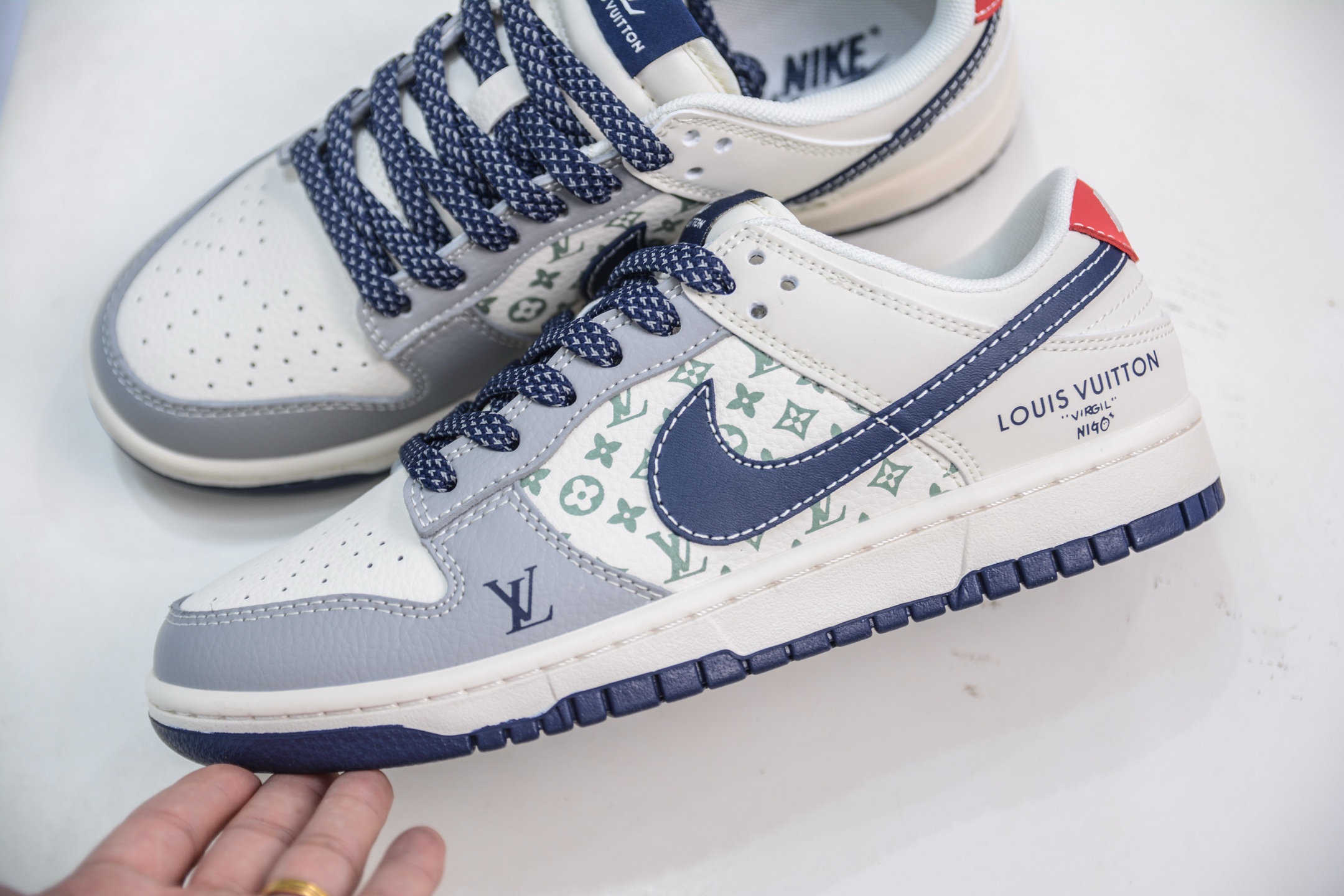 280 Nike SB Dunk Low x Louis Vuitton LV联名-灰白蓝 XX3168-161-Chinese UA Cheap High Quatity Brand Clothes Bags handbags Sneakers wholesale wholesaler seller from China Factory suppliers Fashion Clothing Shoes best Quality Beautiful Price 280 Nike SB Dunk Low x Louis Vuitton LV联名-灰白蓝 XX3168-161